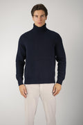 Fedeli Oslo Wool-Cashmere Rollneck Sweater – Navy