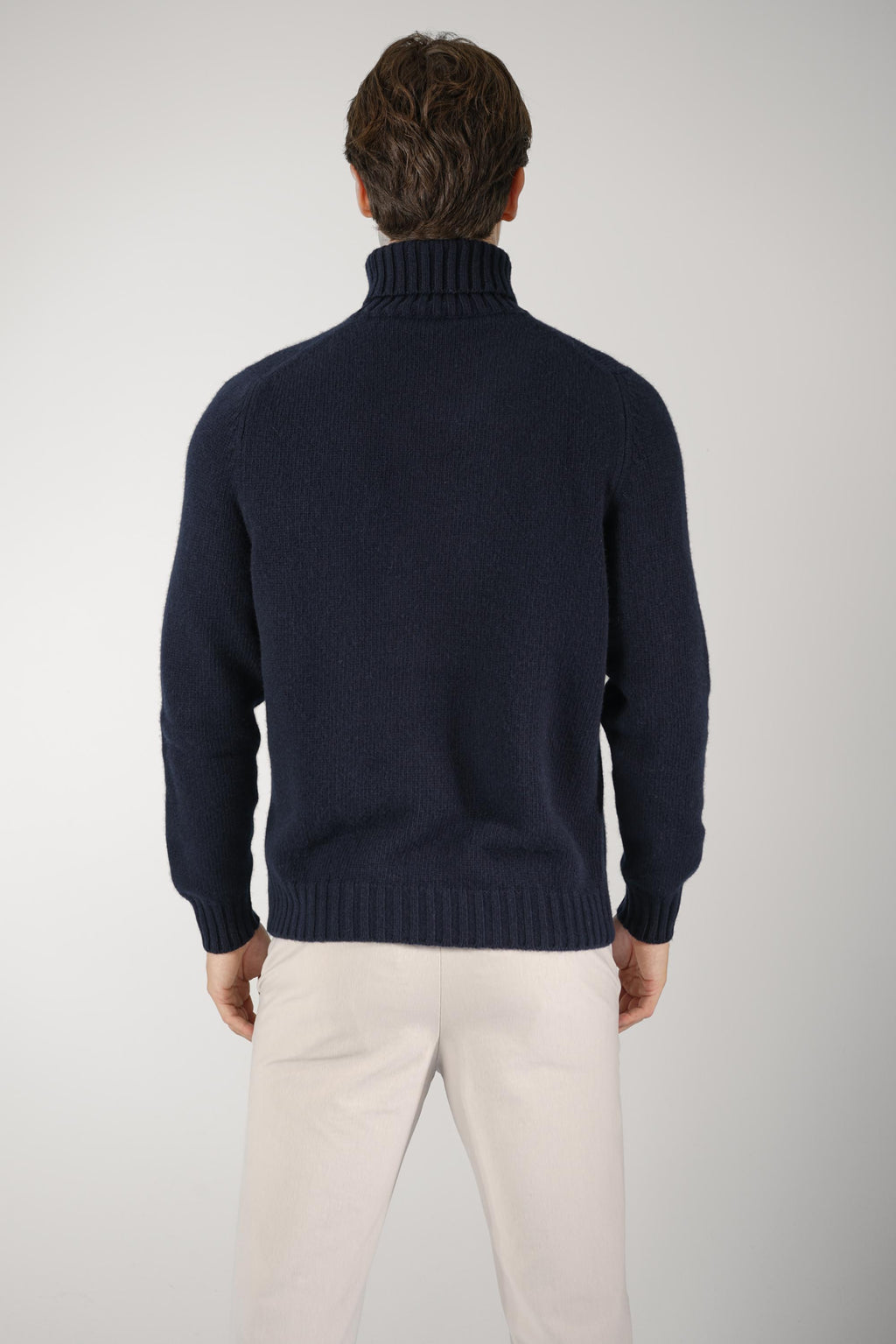 Fedeli Oslo Wool-Cashmere Rollneck Sweater – Navy
