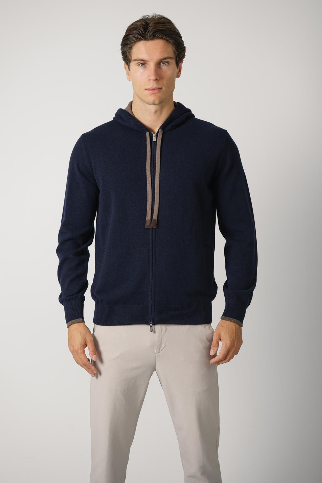 Fedeli Derby Wool Rollneck Sweater – Black
