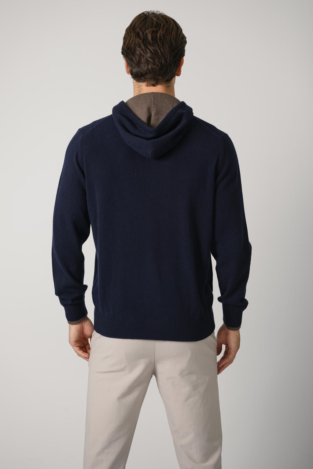 Fedeli Stan Cashmere Cardigan – Blue Scuro/Koala