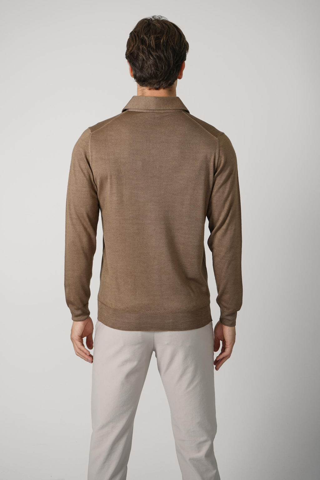 Fedeli Ugo Merino Polo – Brown