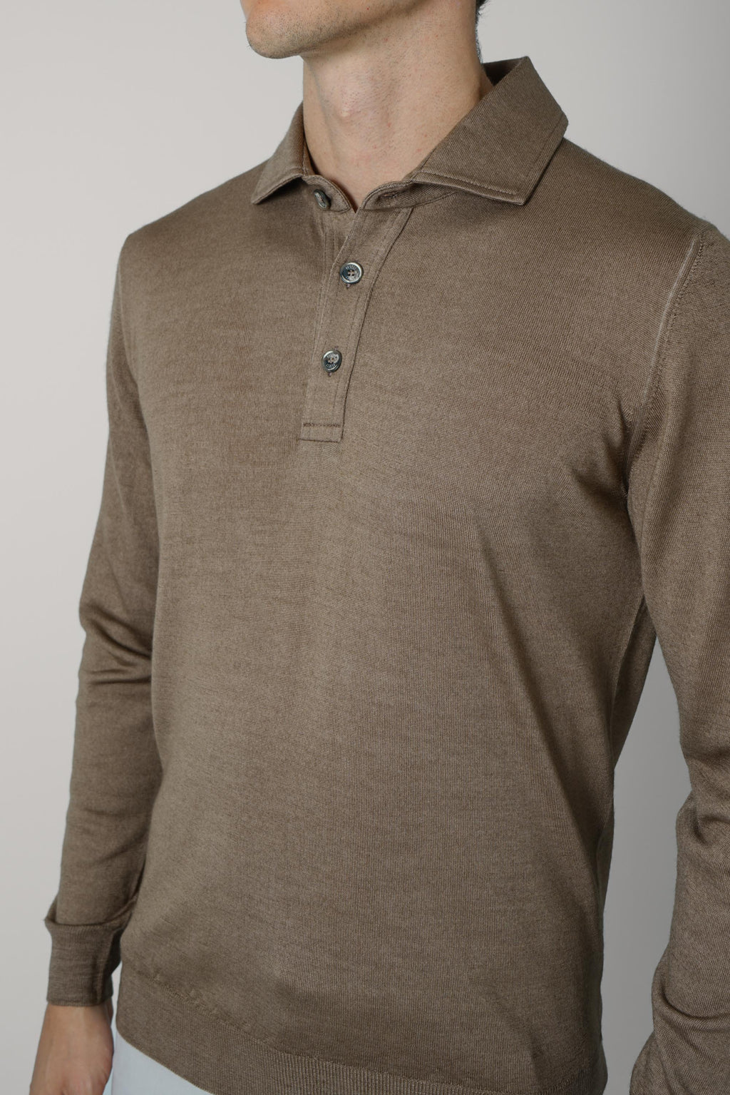 Fedeli Ugo Merino Polo – Brown