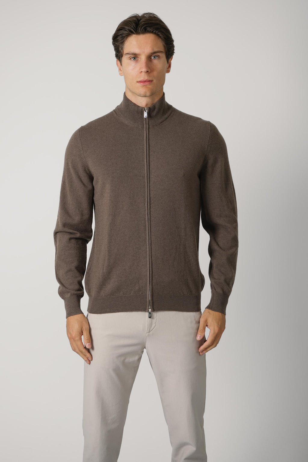 Fedeli Favonio Open Slim Cashmere Cardigan – Koala