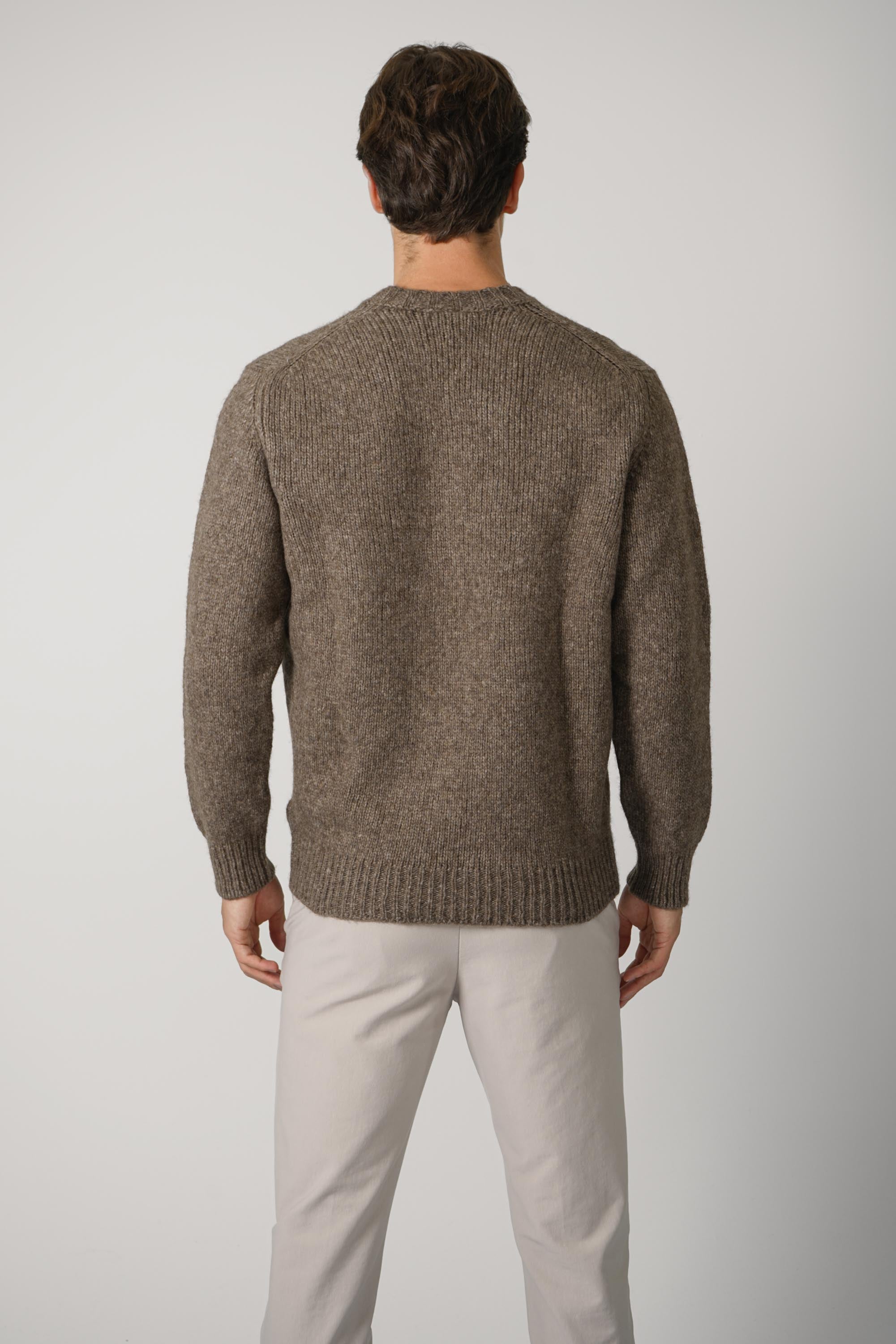 Fedeli Arg Baby Yak Sweater – Brown