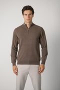Fedeli Favonio Wool-Cashmere Sweater – Brown