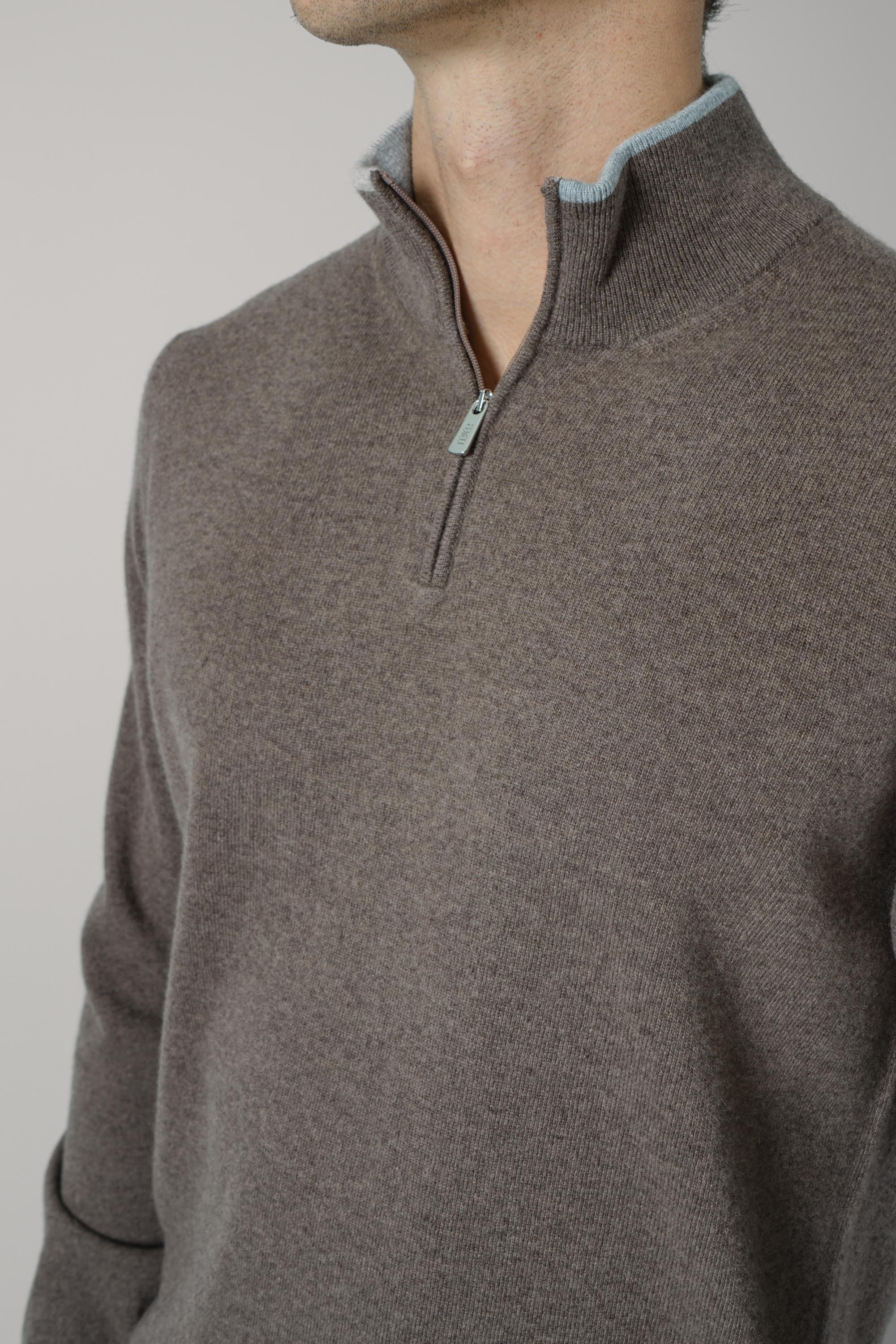 Fedeli Favonio Wool-Cashmere Sweater – Brown