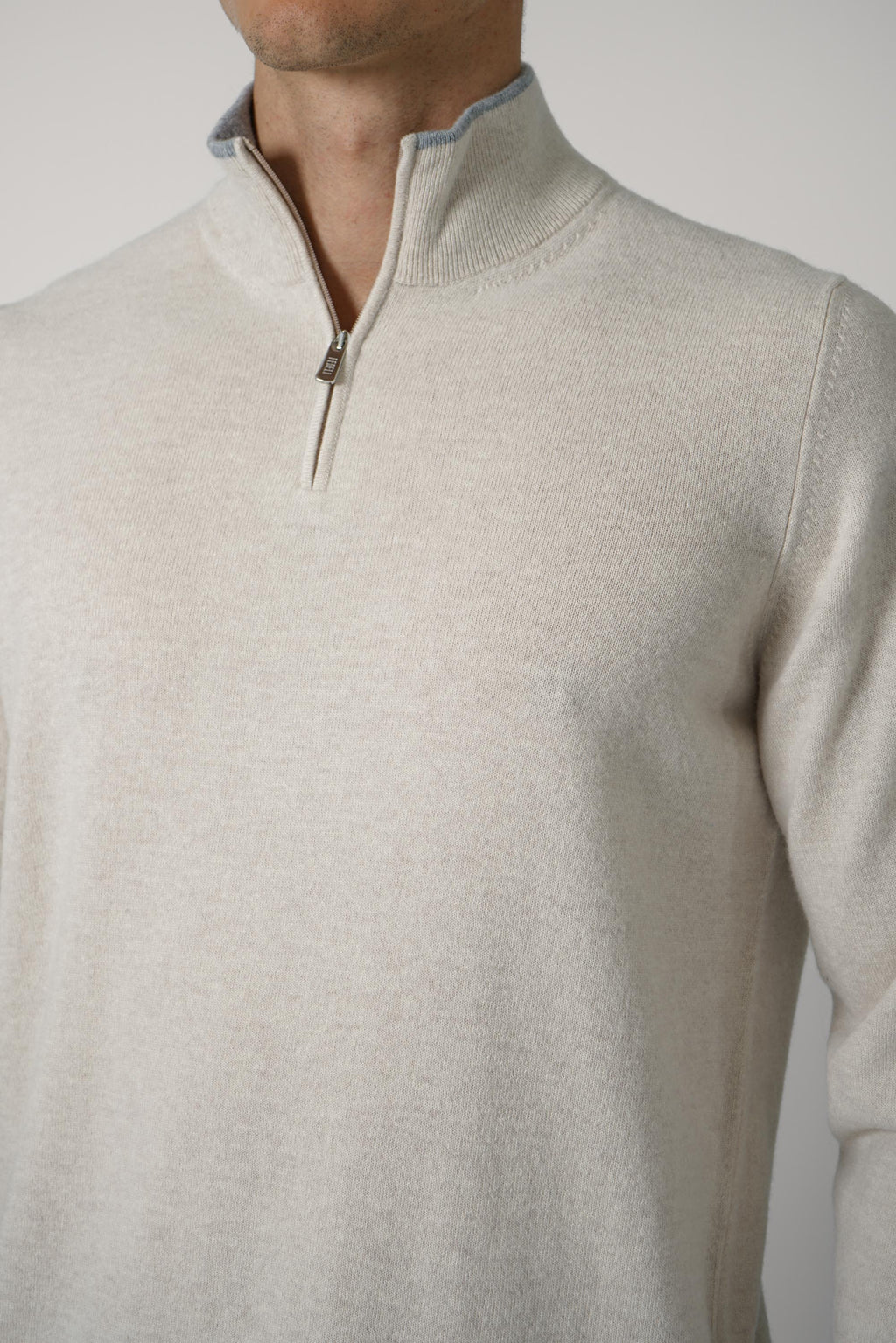Fedeli Favonio Wool-Cashmere Sweater – Beige