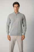 Fedeli Favonio Wool-Cashmere Sweater – Grey