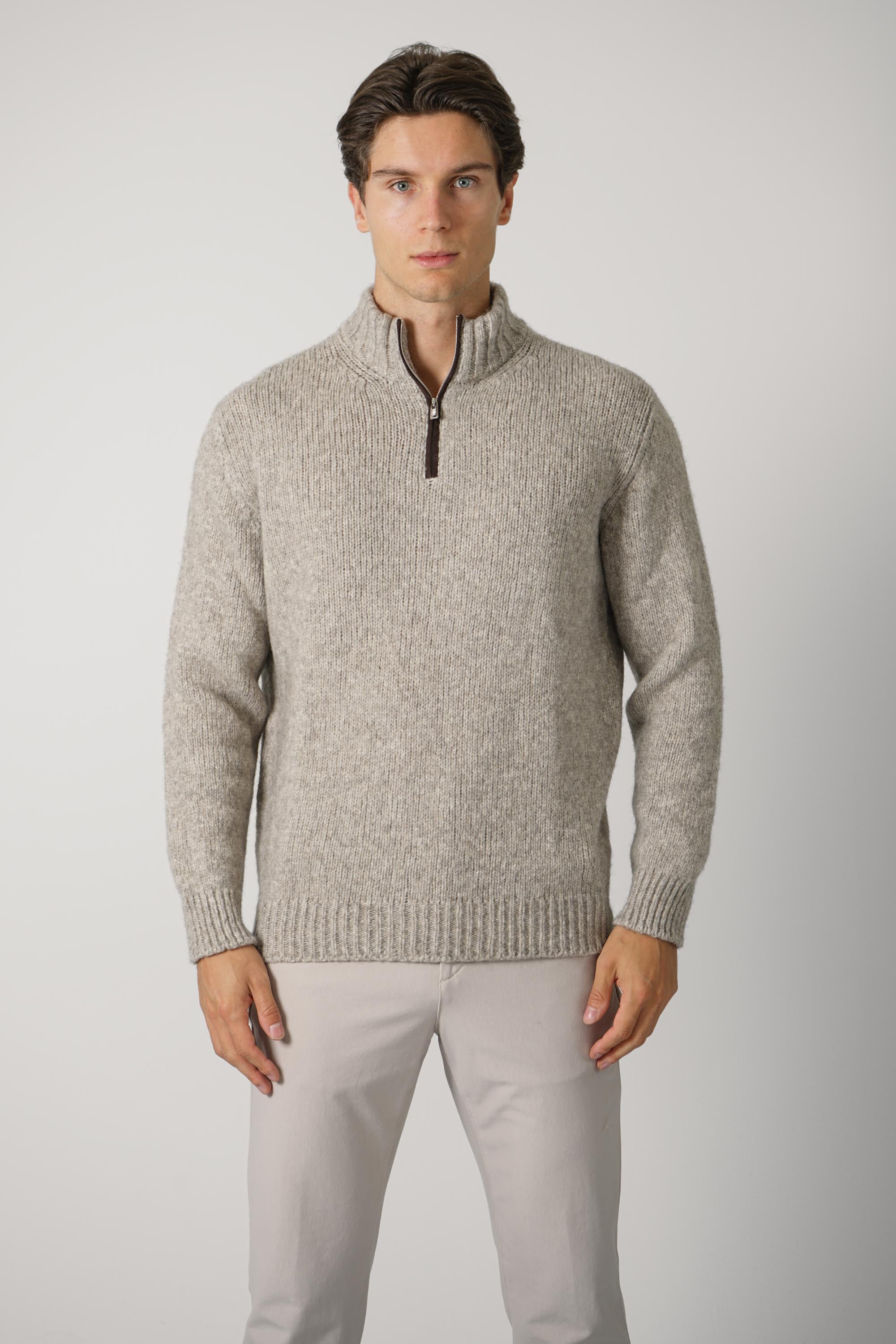 Fedeli Eco Baby Yak & Alpaca Sweater – Beige