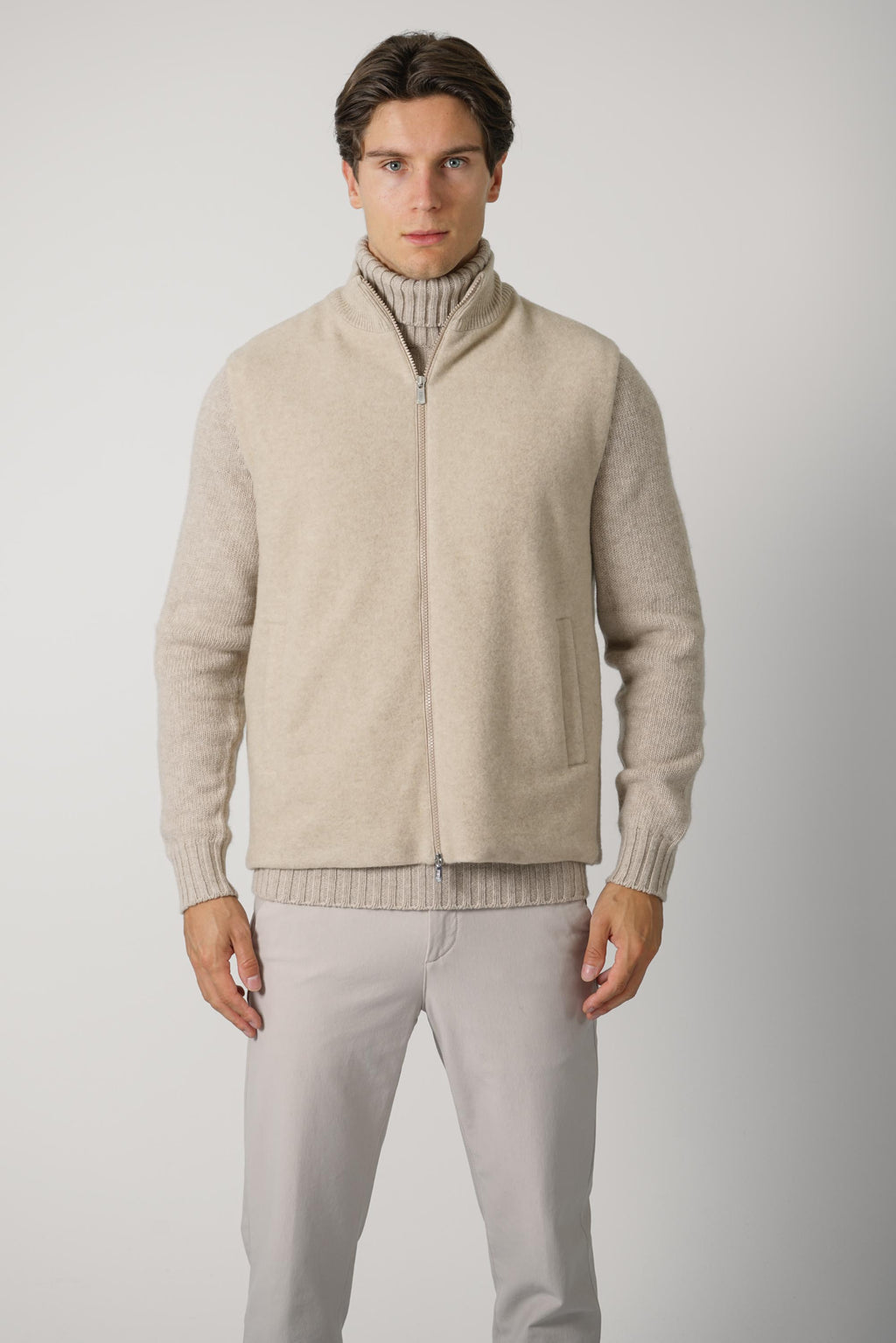 Fedeli Swing Velour Sweater – Wafer