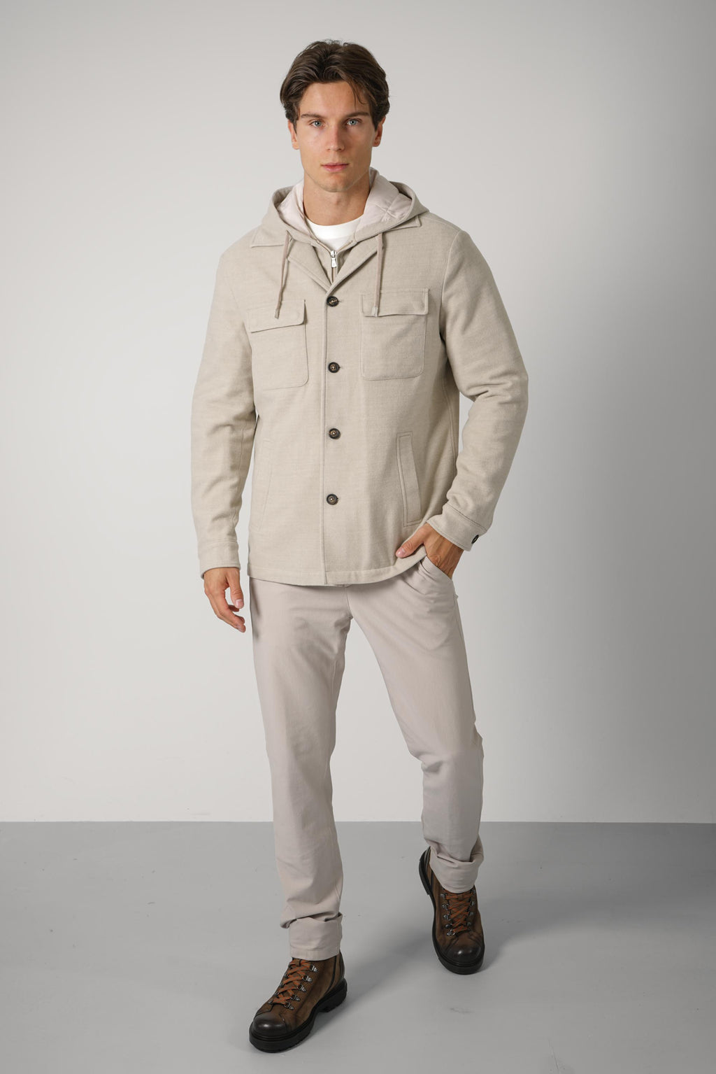 Overshirt Jacket TES0H111 – Beige