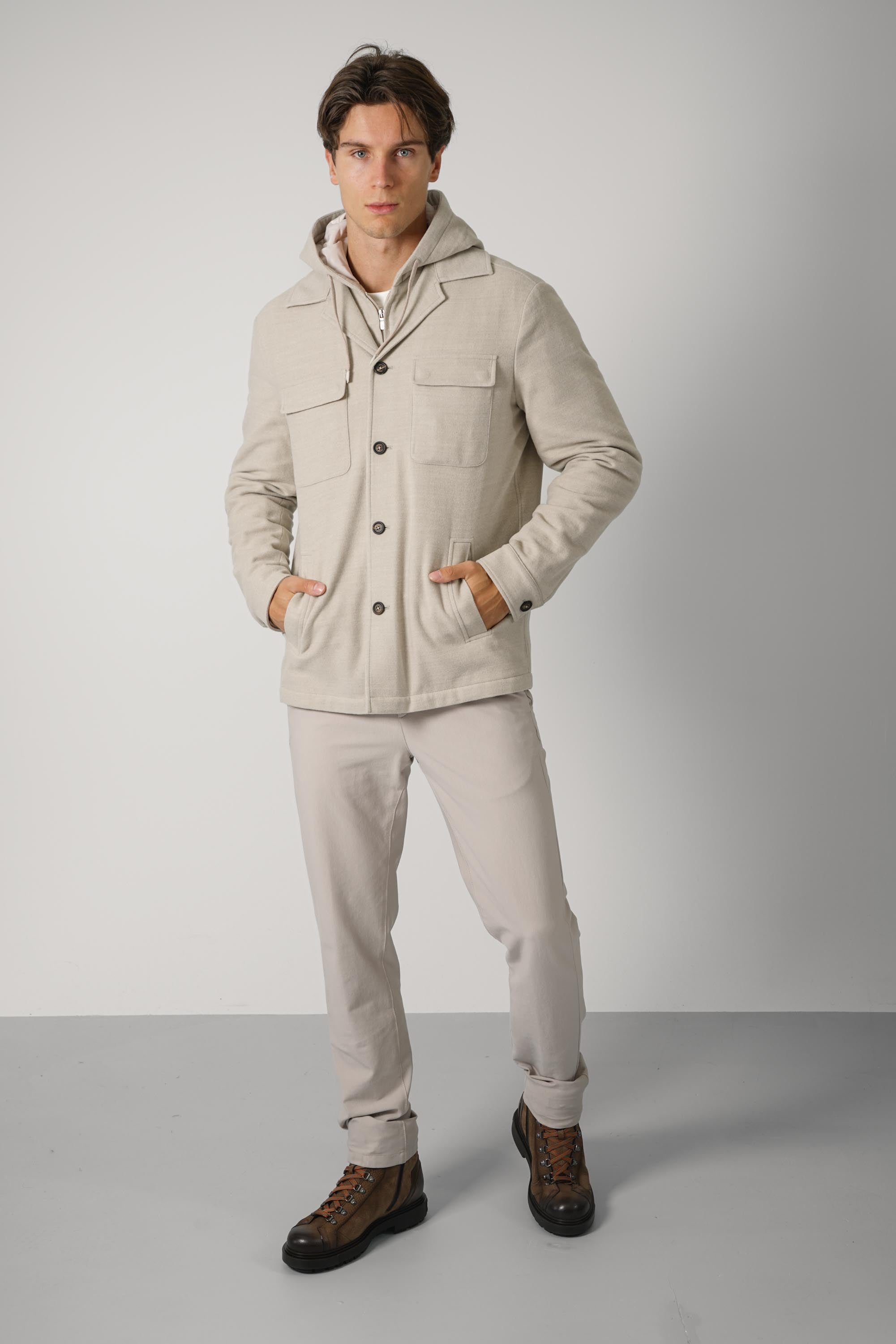 Overshirt Jacket TES0H111 – Beige