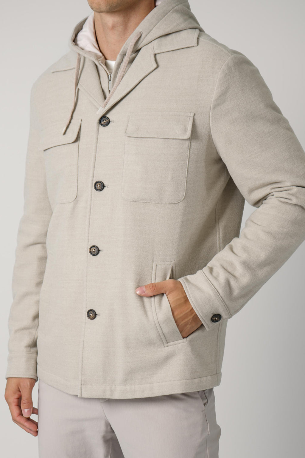Overshirt Jacket TES0H111 – Beige