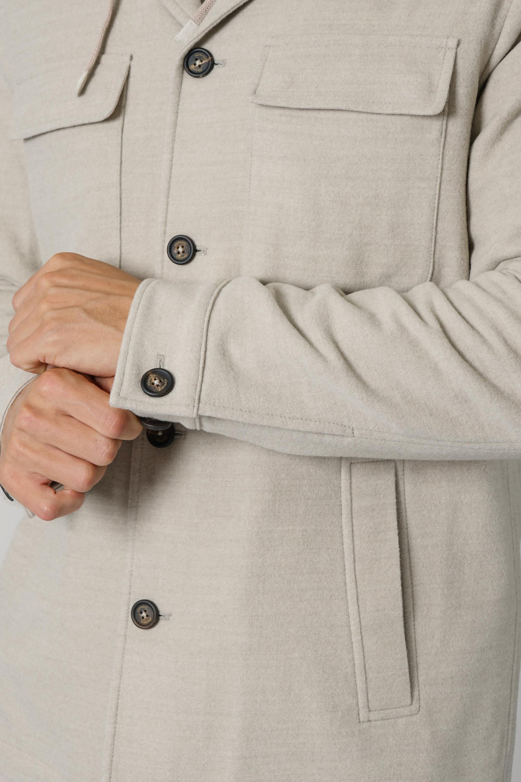 Overshirt Jacket TES0H111 – Beige