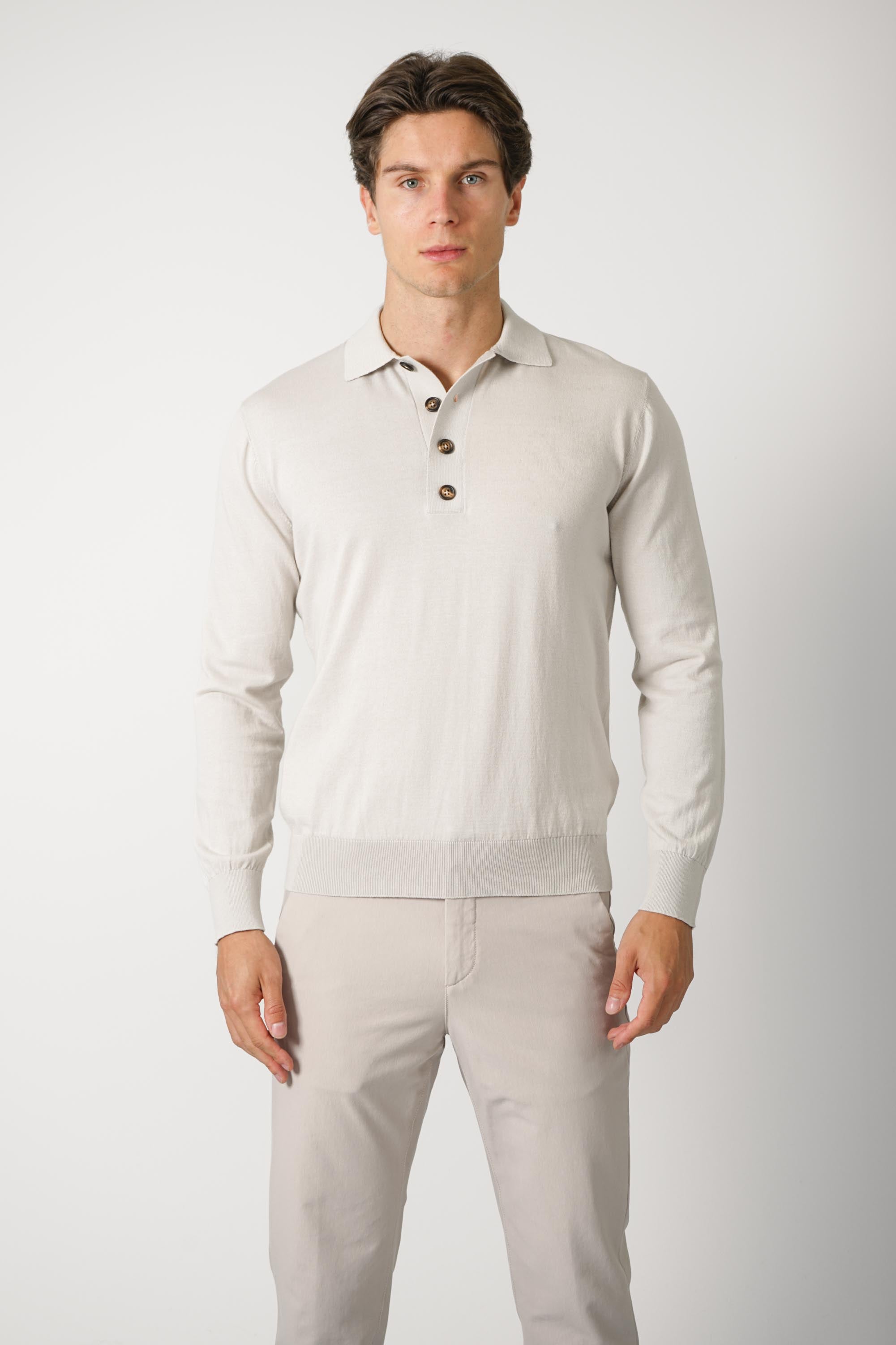 Knitwear Polo MAG0K007 – Beige