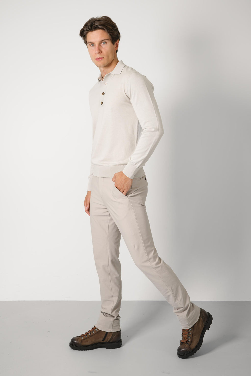 Knitwear Polo MAG0K007 – Beige