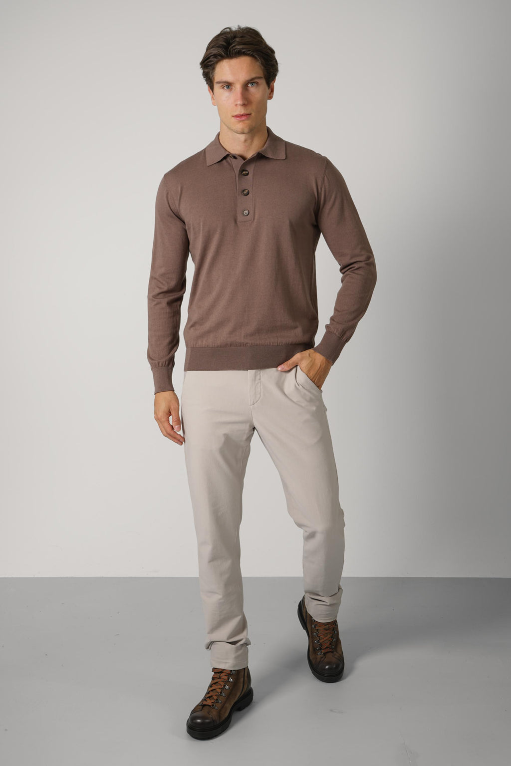 Knitwear Polo MAG0K007 – Moro