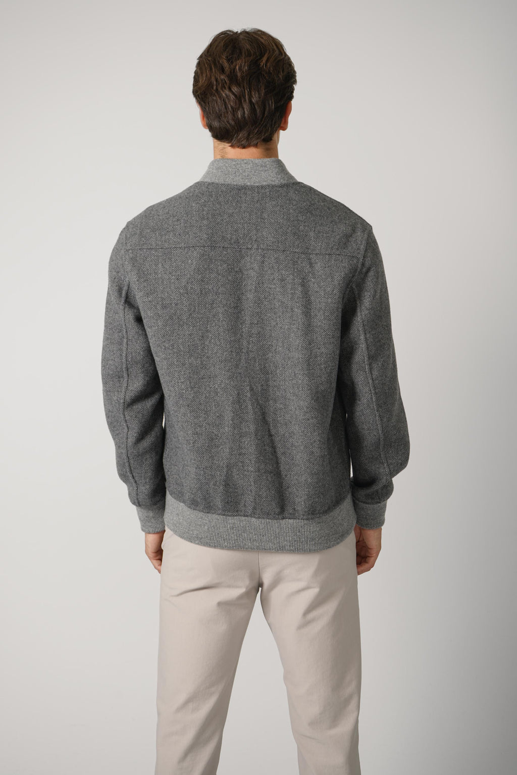 Bomber TES0N077 – Grigio Medio Melange
