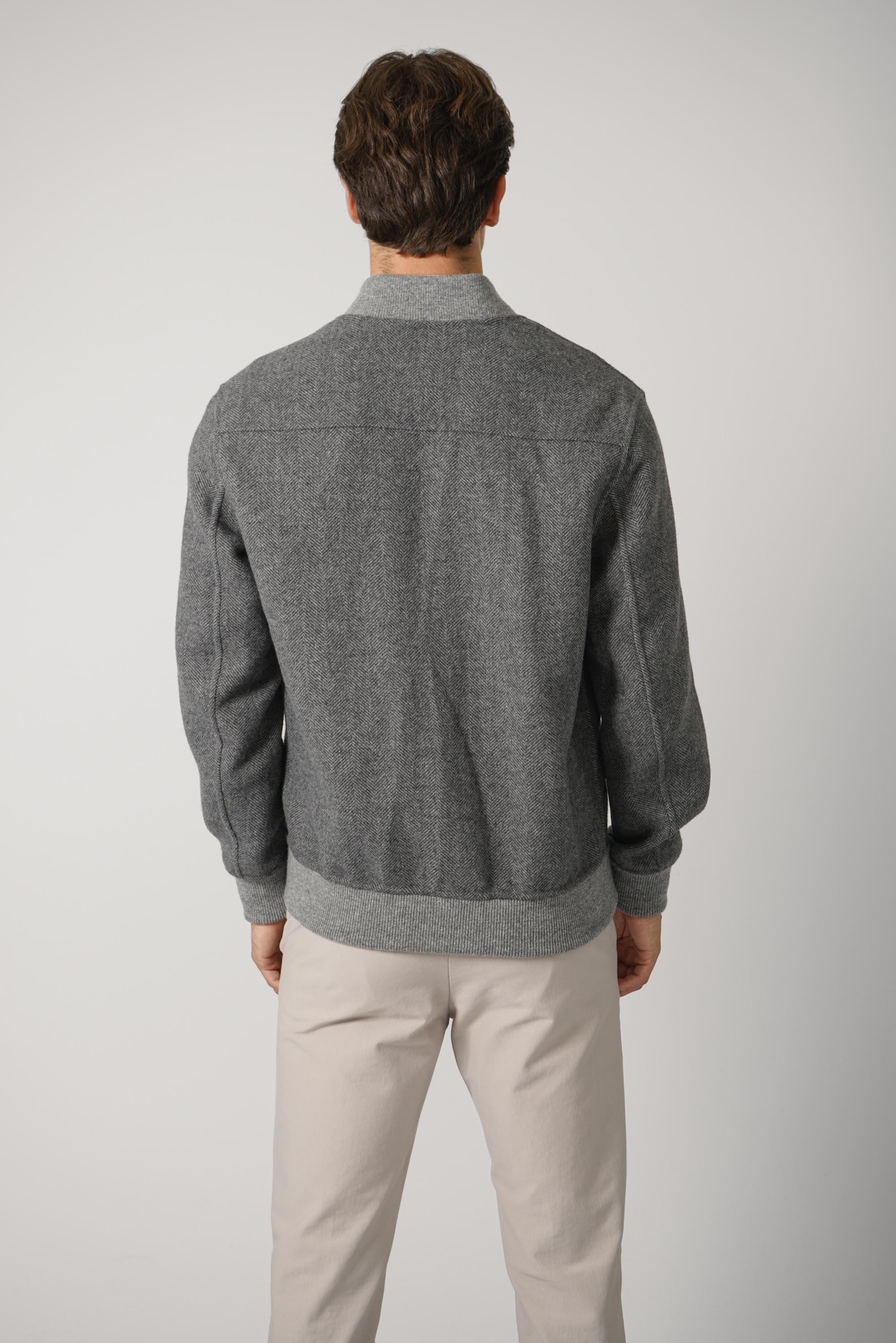 Bomber TES0N077 – Grigio Medio Melange