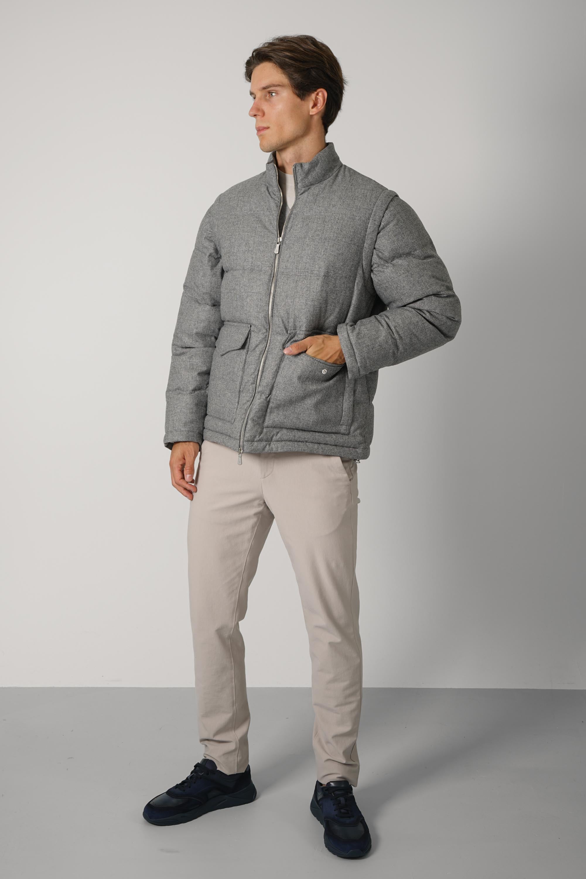 Jacket TES0N041 – Grigio Medio Melange