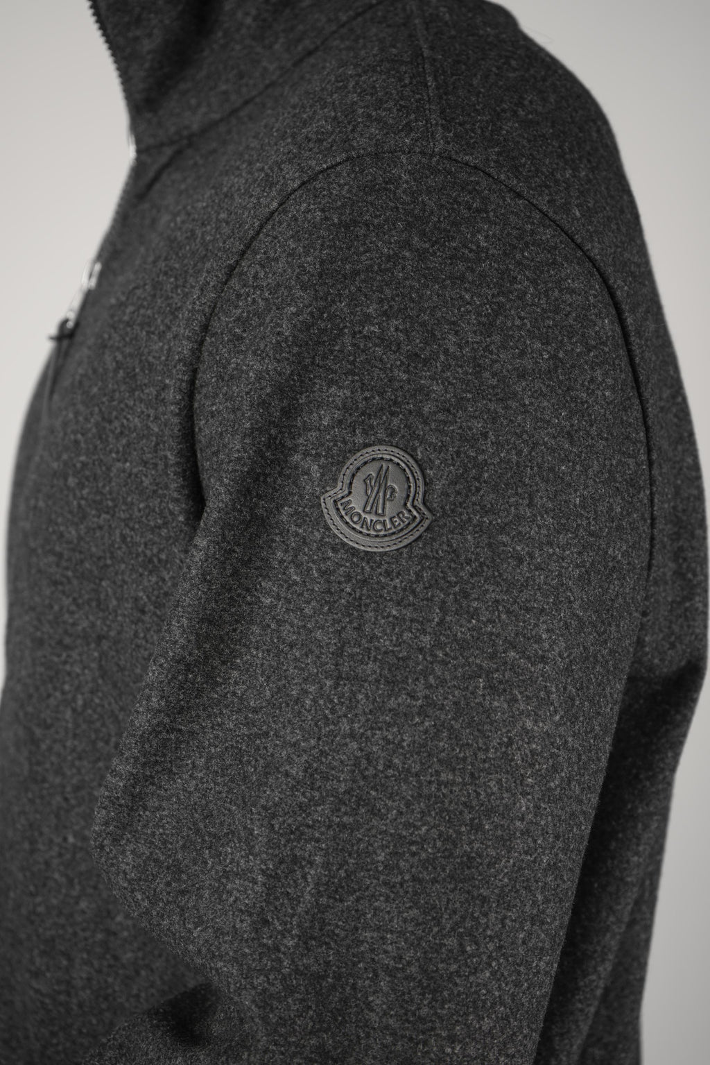 Moncler Grenoble Zip Up Cardigan Charcoal Grey