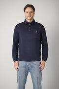Moncler LS Polo – Navy