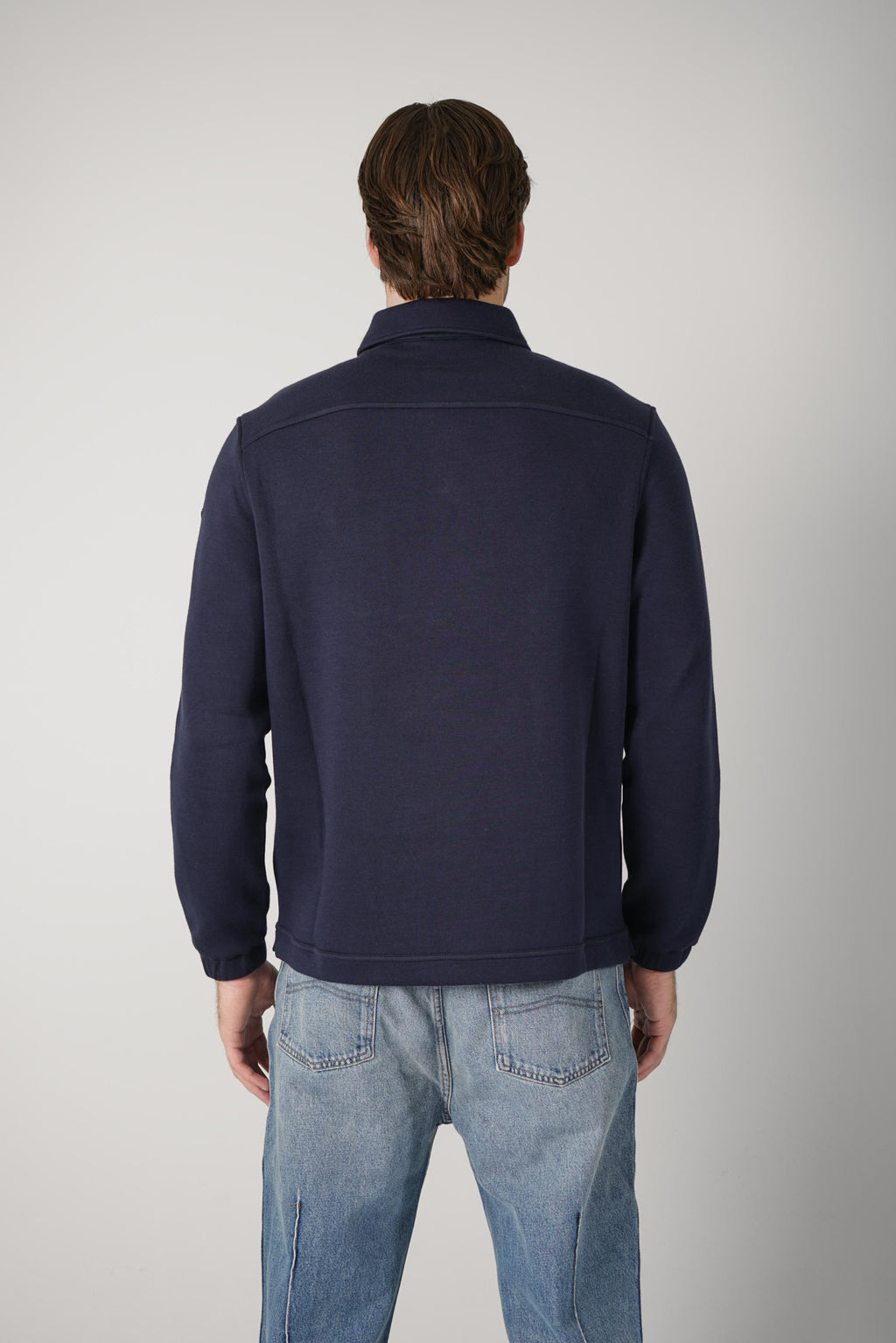 Moncler LS Polo – Navy