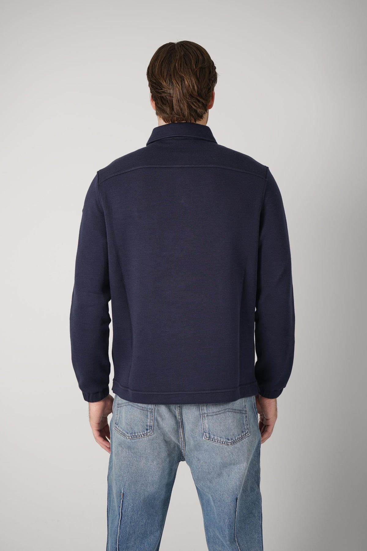 Moncler LS Polo – Navy