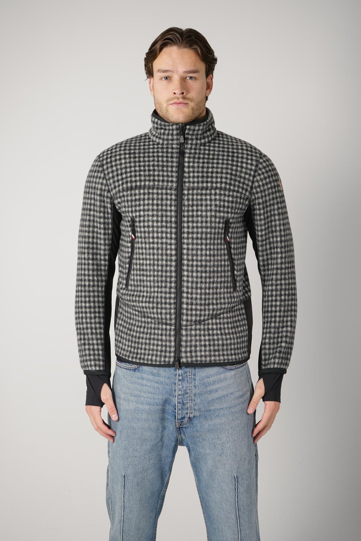 Moncler Grenoble Zip Up Cardigan – Grey