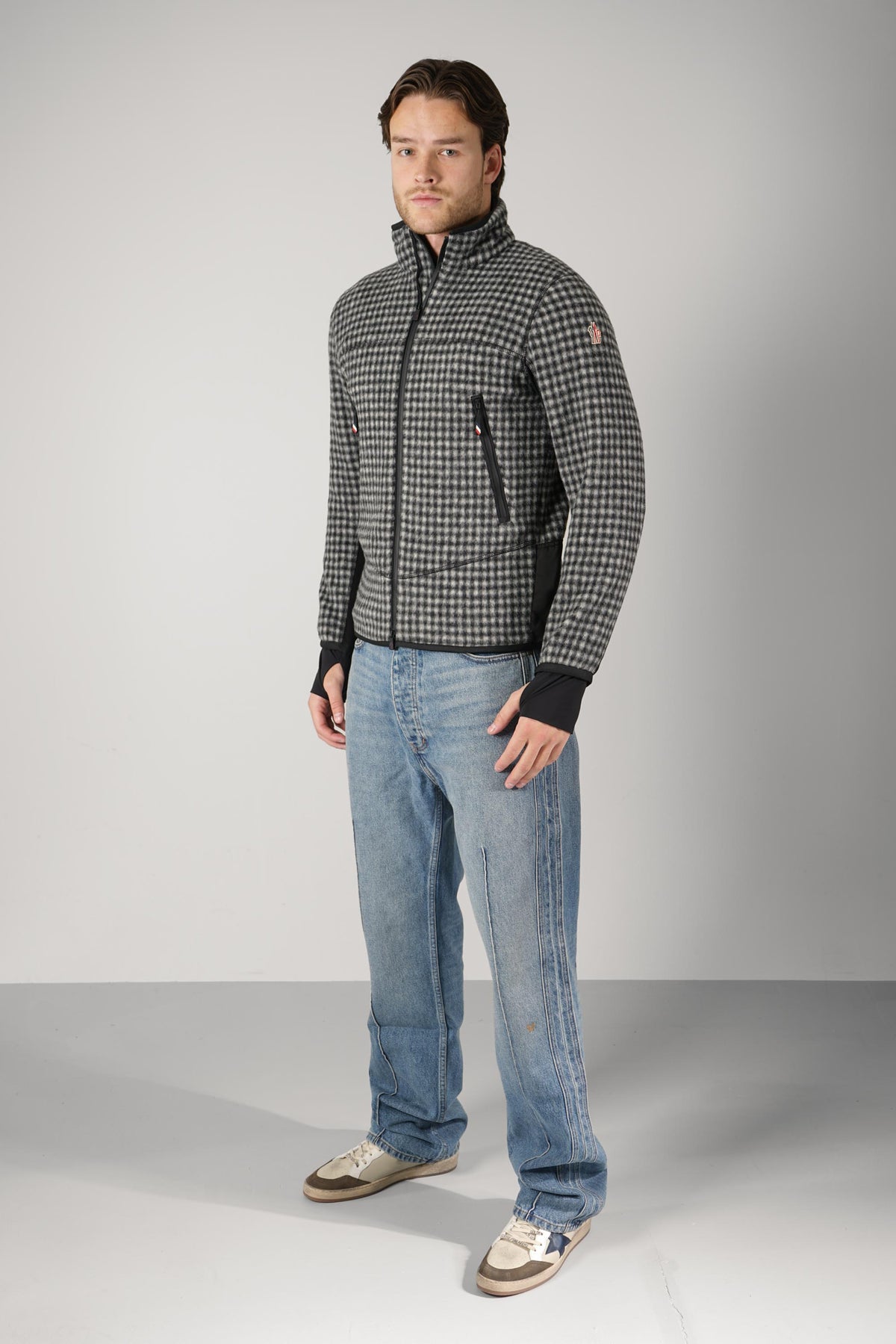 Moncler Grenoble Zip Up Cardigan – Grey