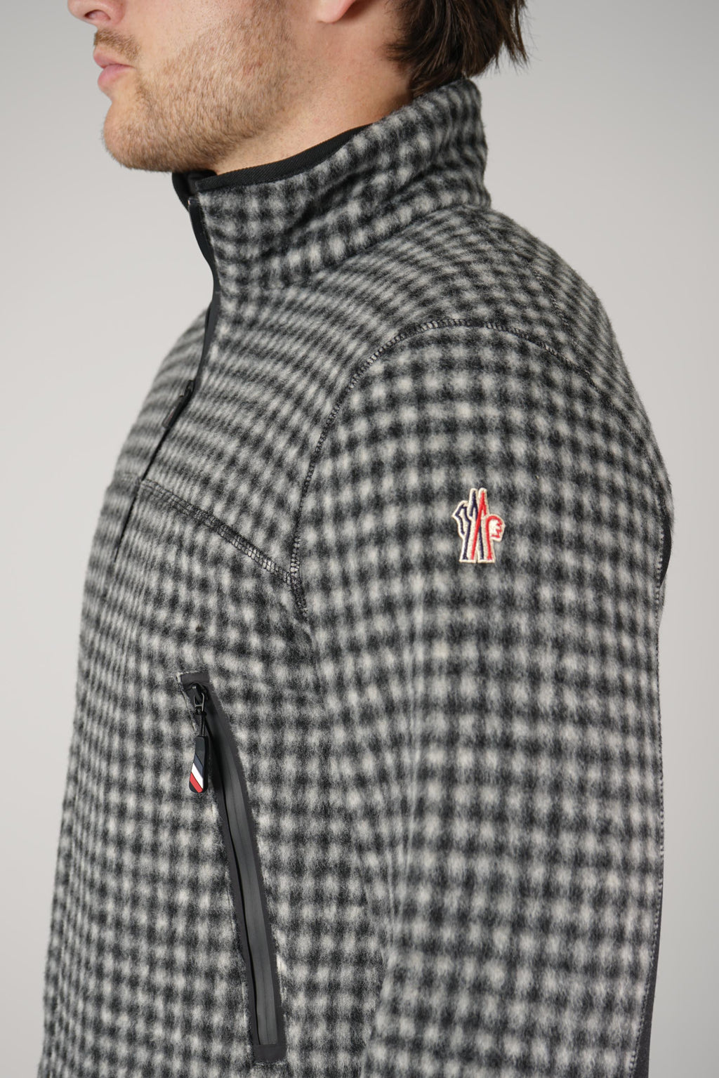 Moncler Grenoble Zip Up Cardigan – Grey