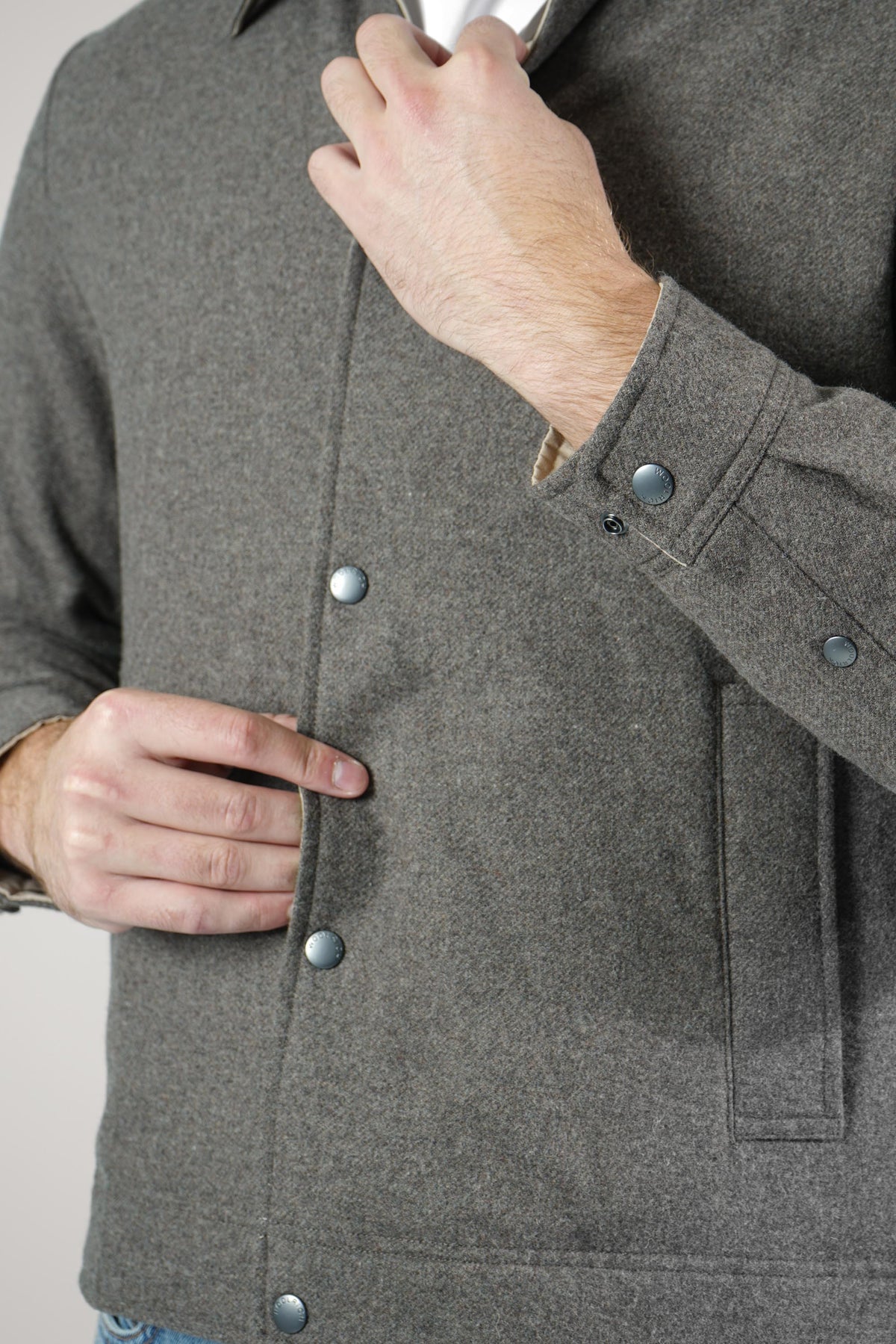 Woolrich Wool Keating Shirt Jacket – Taupe