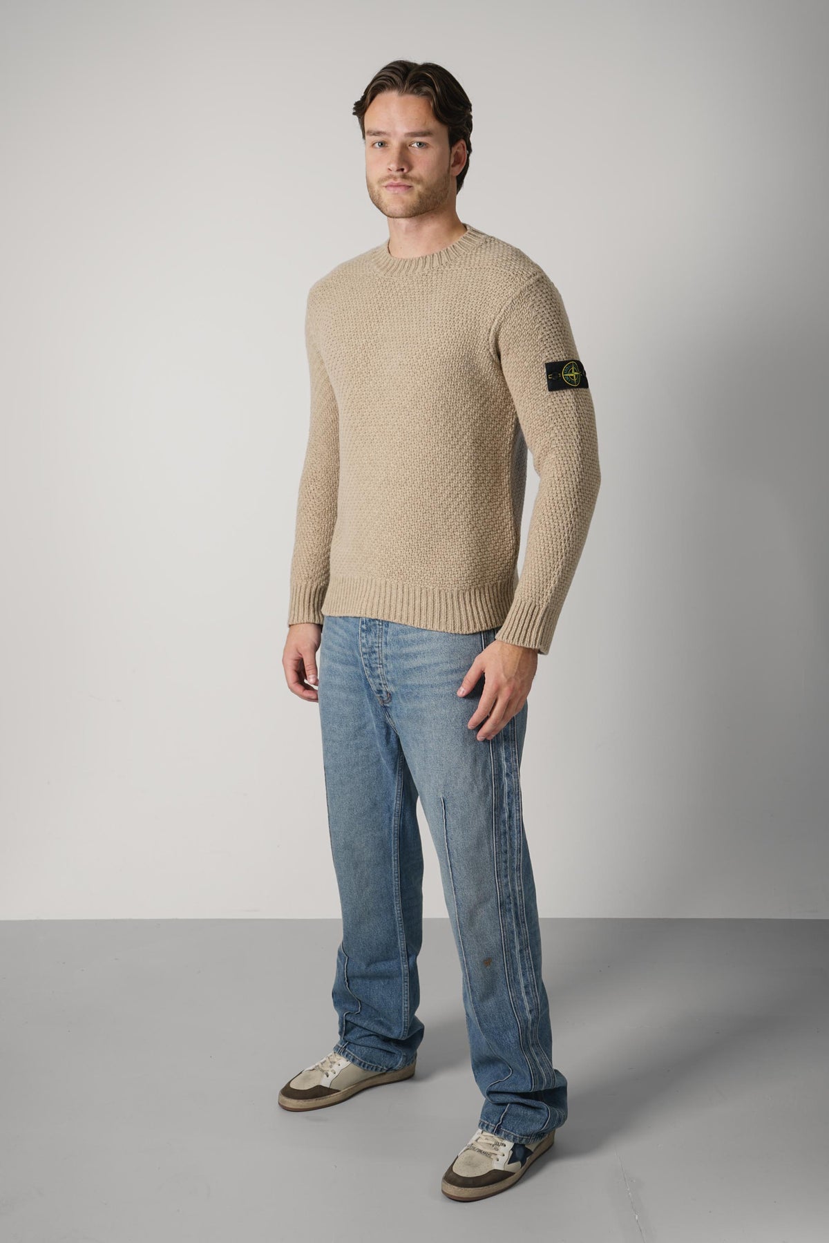 Stone Island Crewneck – Biscuit Melange (5100055)