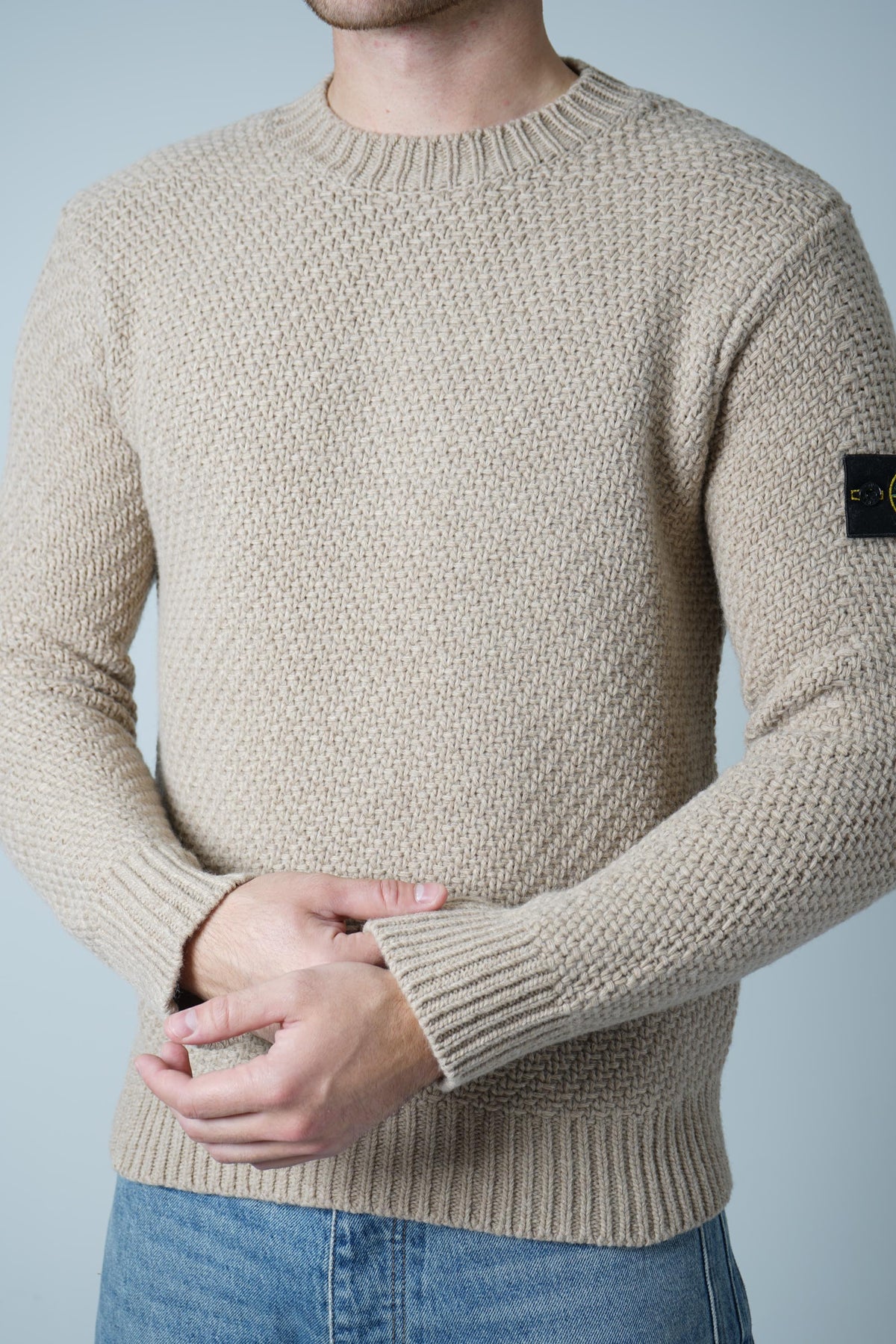 Stone Island Crewneck – Biscuit Melange (5100055)