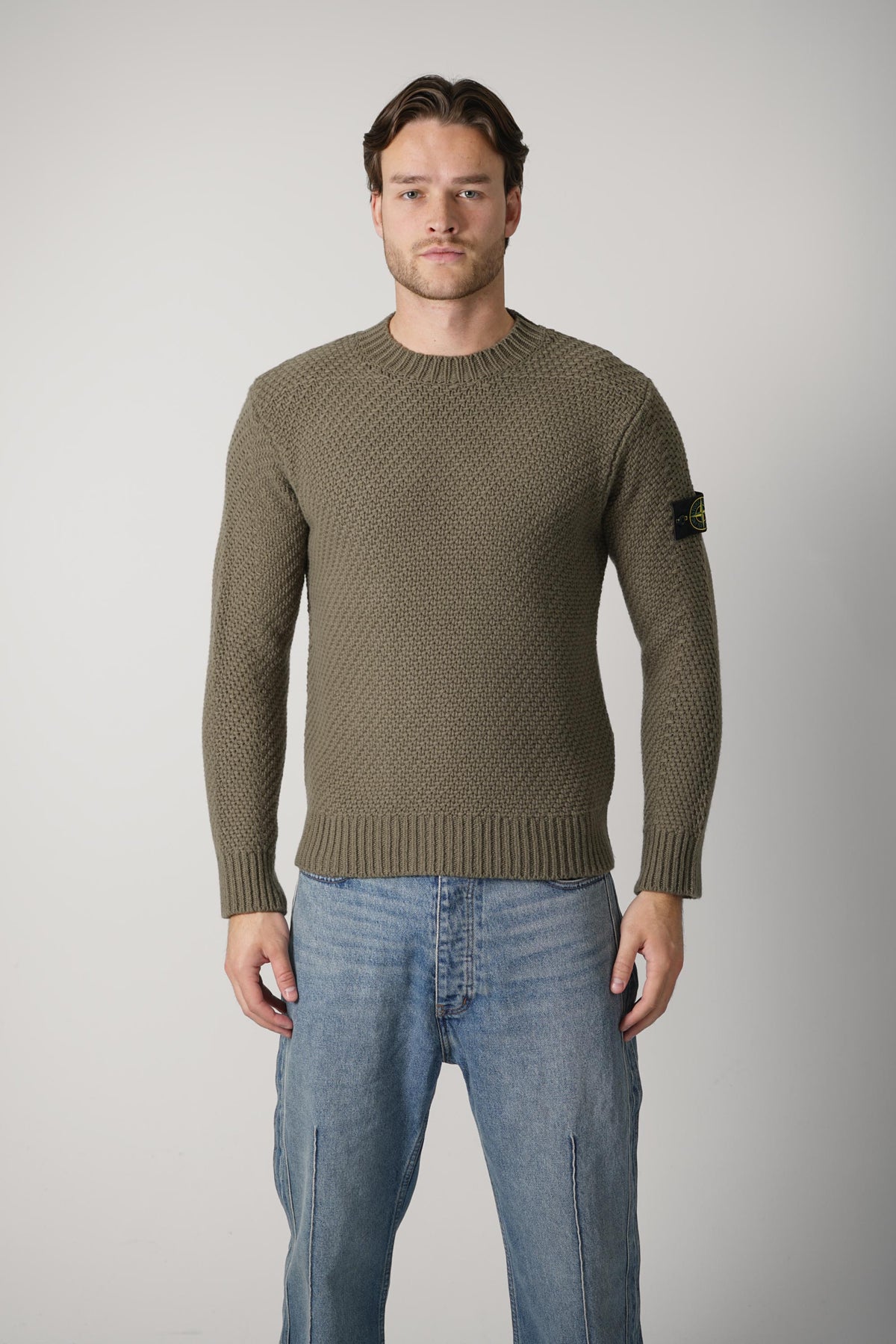 Stone Island Crewneck – Military Green (5100055)