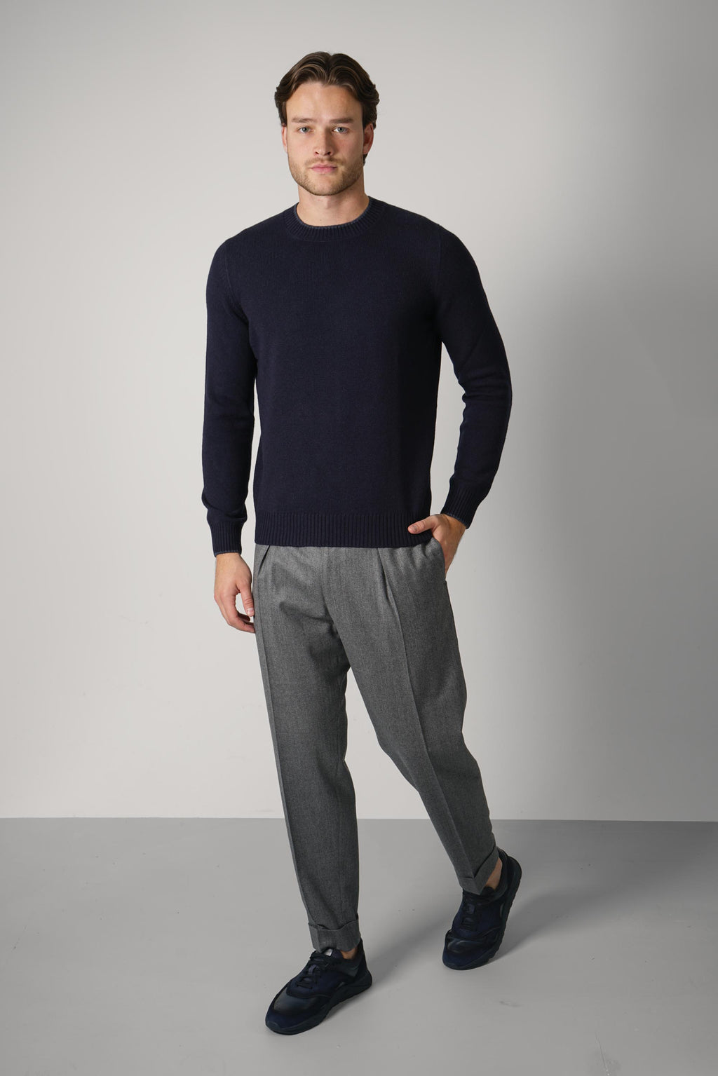 Gran Sasso Navy Sweater