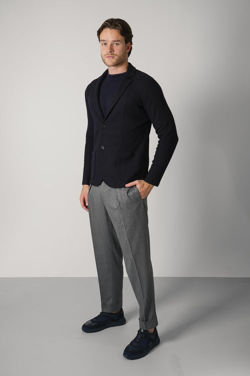 Maurizio Baldassari San Marco Swacket Basket Weave – Full Dark Blue