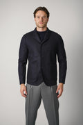 Maurizio Baldassari Stendhal Standcollar 4-Button Jacket – Dark Navy