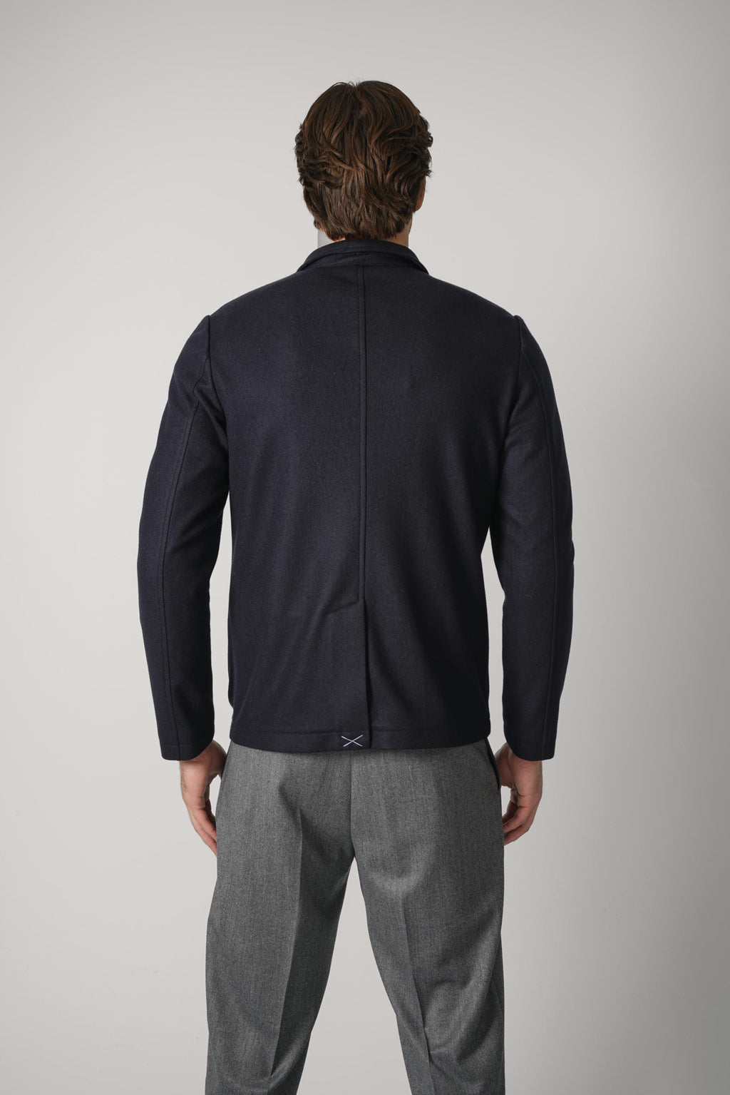 Maurizio Baldassari Stendhal Standcollar 4-Button Jacket – Dark Navy