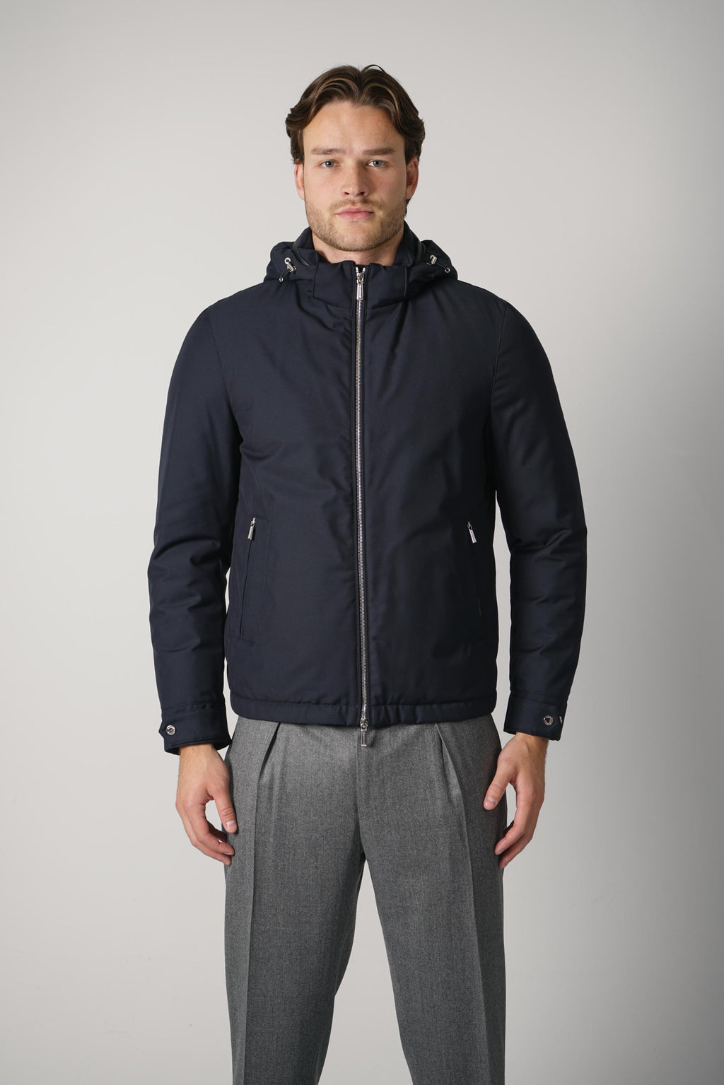 MooRER Albini Jacket – Dark Blue