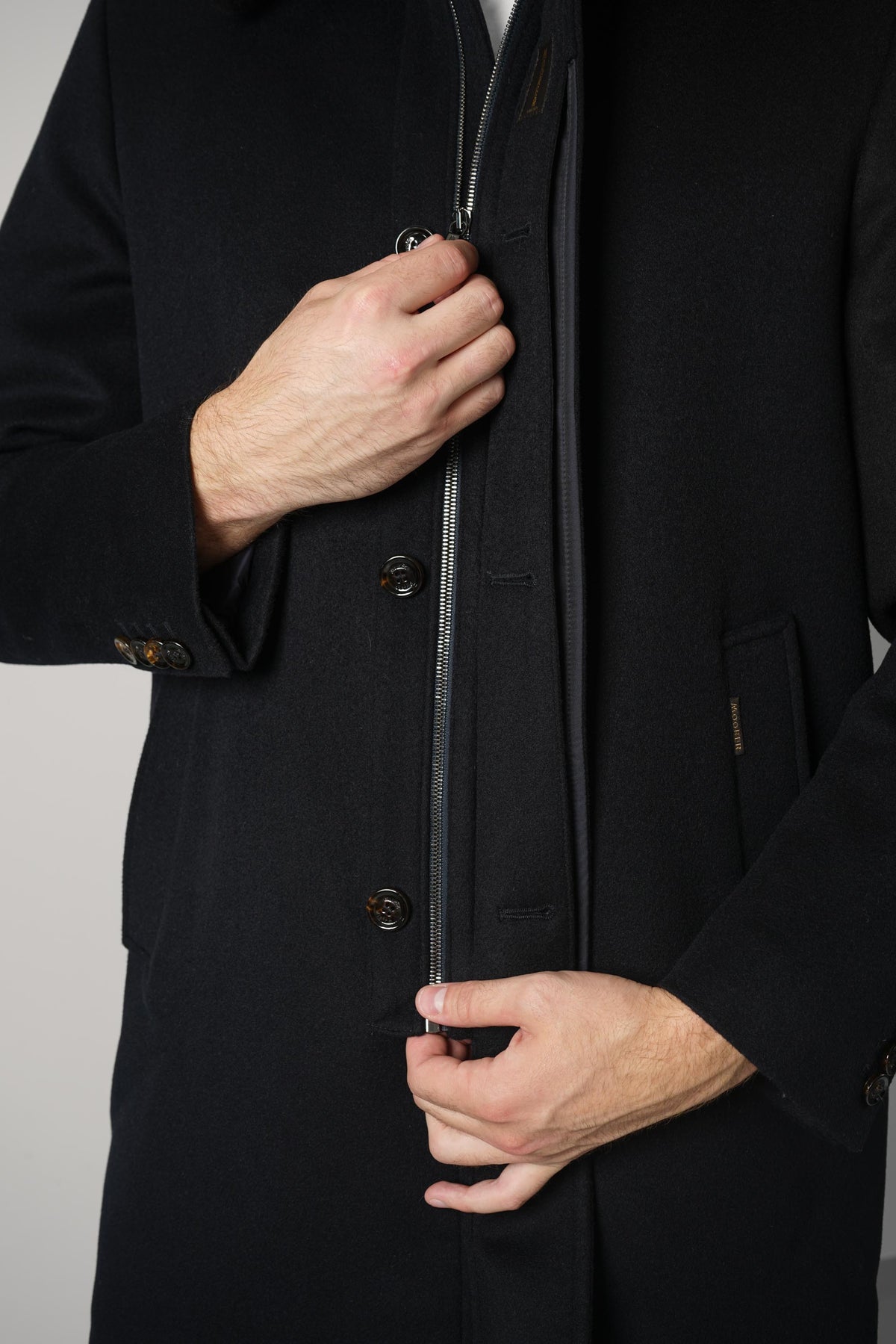 MooRER Simmons Jacket – Navy