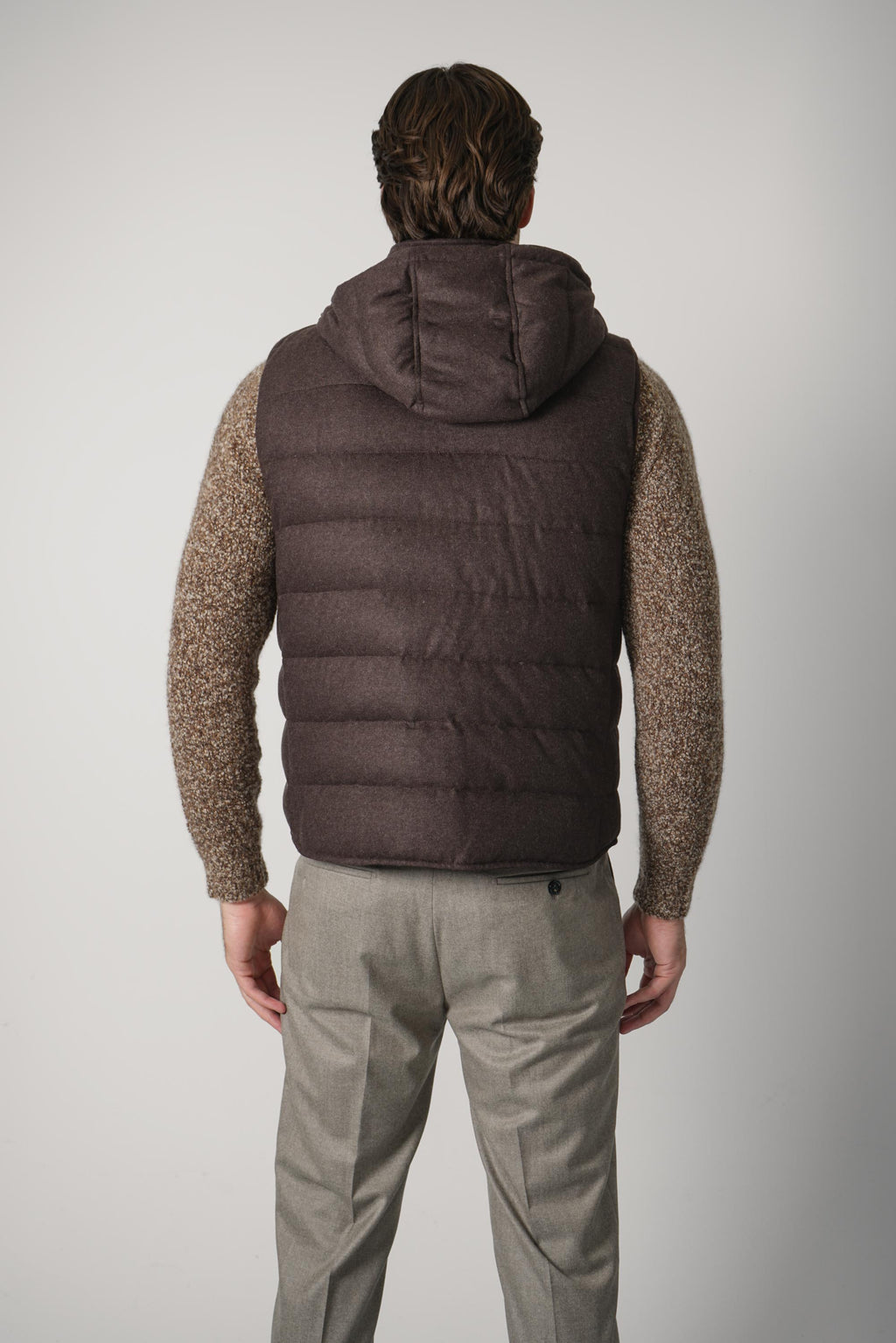 Maurizio Baldasarri San Siro Real Goose Down Vest – Turkish Coffee