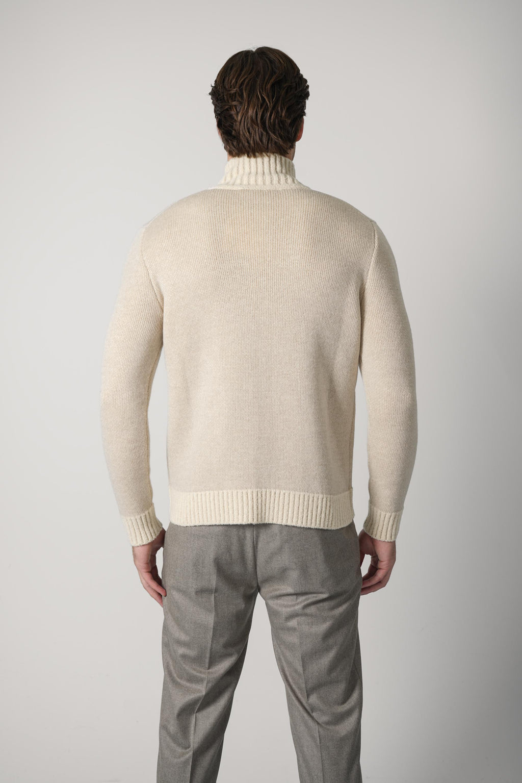 Maurizio Baldassari Little Bear Zipped Overshirt – Angora