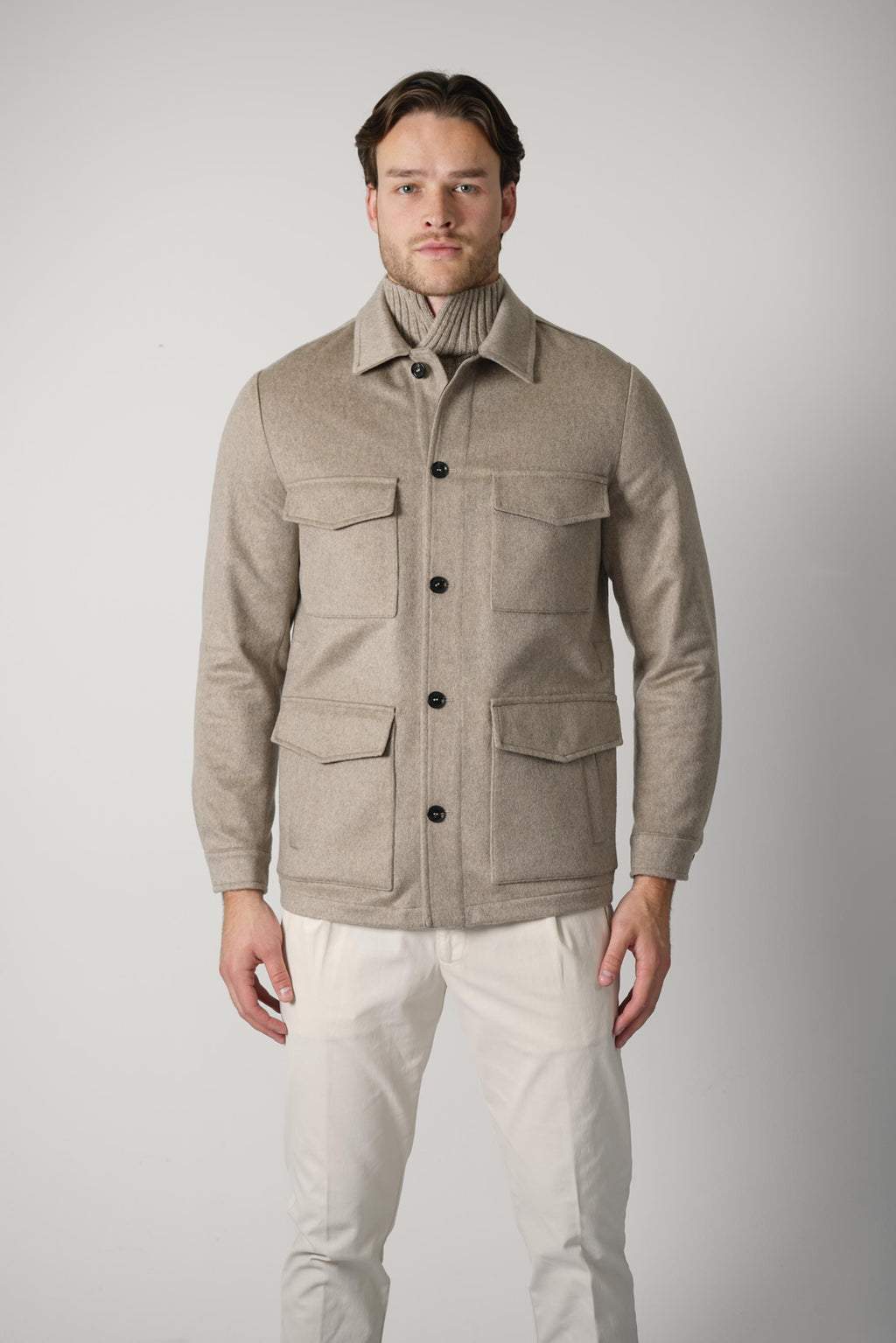 Maurizio Baldassarri Safari Jacket – Brown Sugar