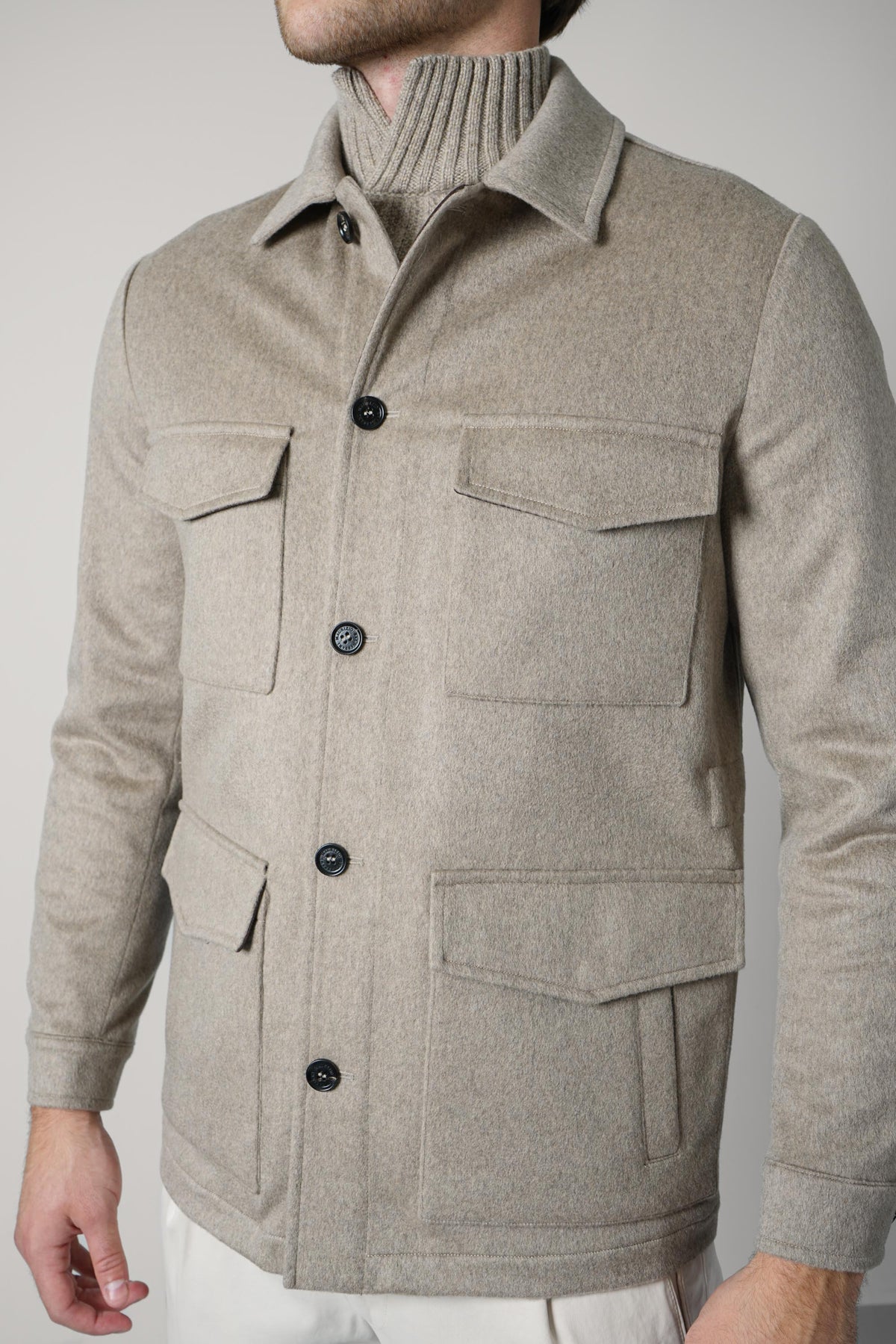 Maurizio Baldassarri Safari Jacket – Brown Sugar