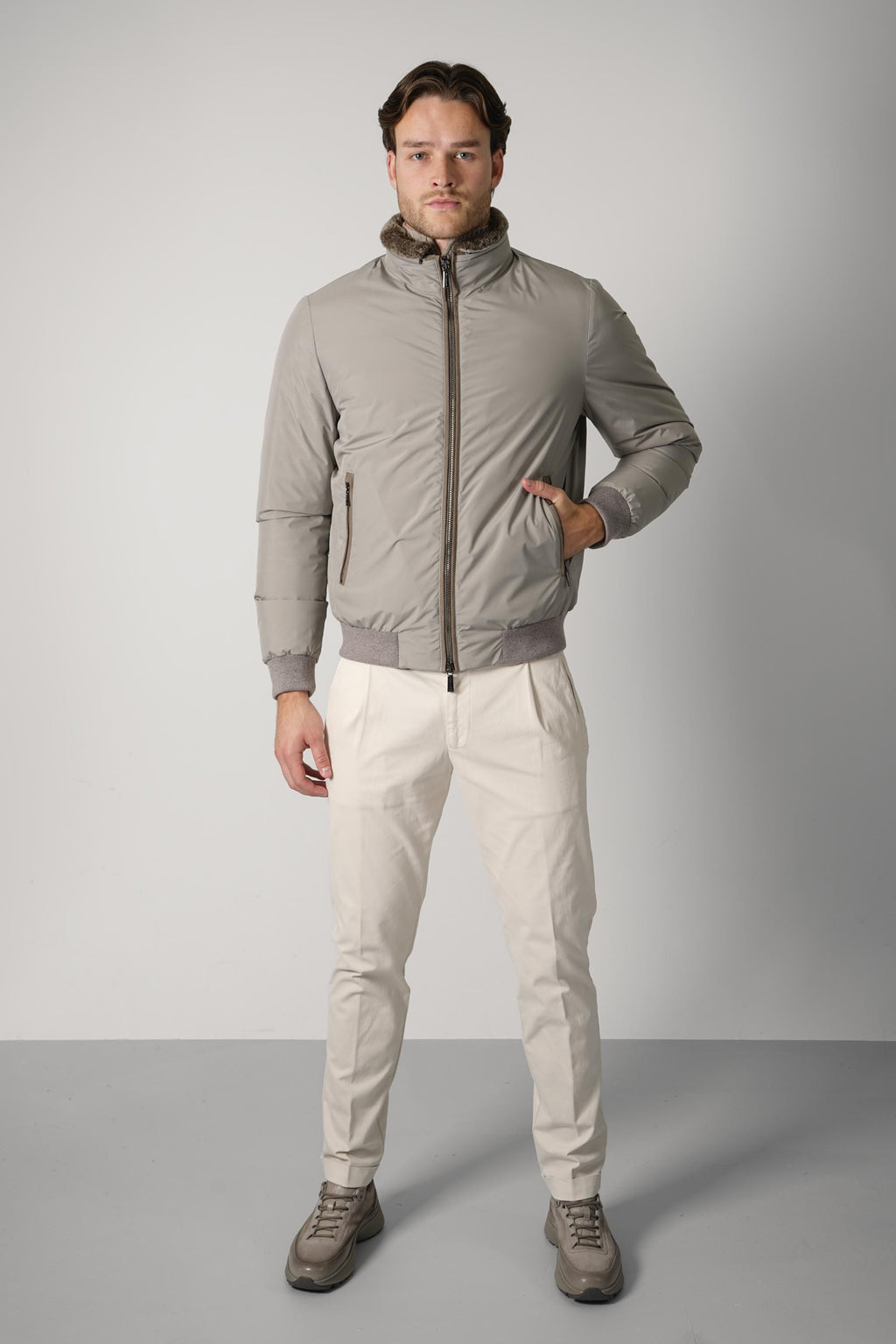 MooRER Bellati Jacket – Marmo