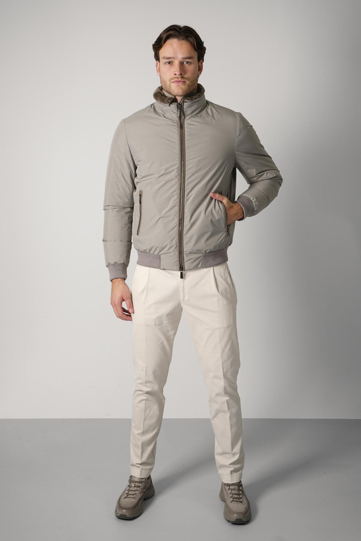 MooRER Bellati Jacket – Marmo