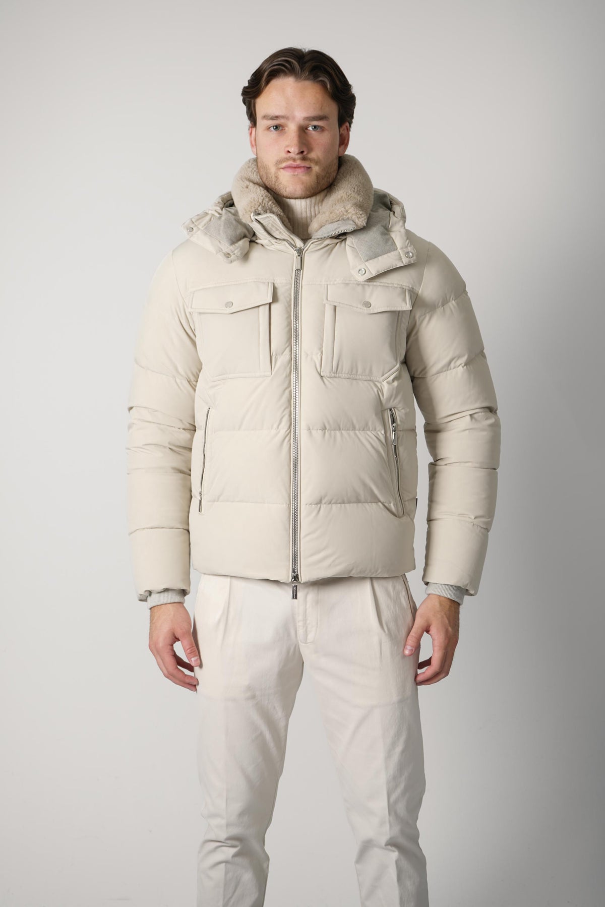 MooRER Alarick Jacket – Ivory