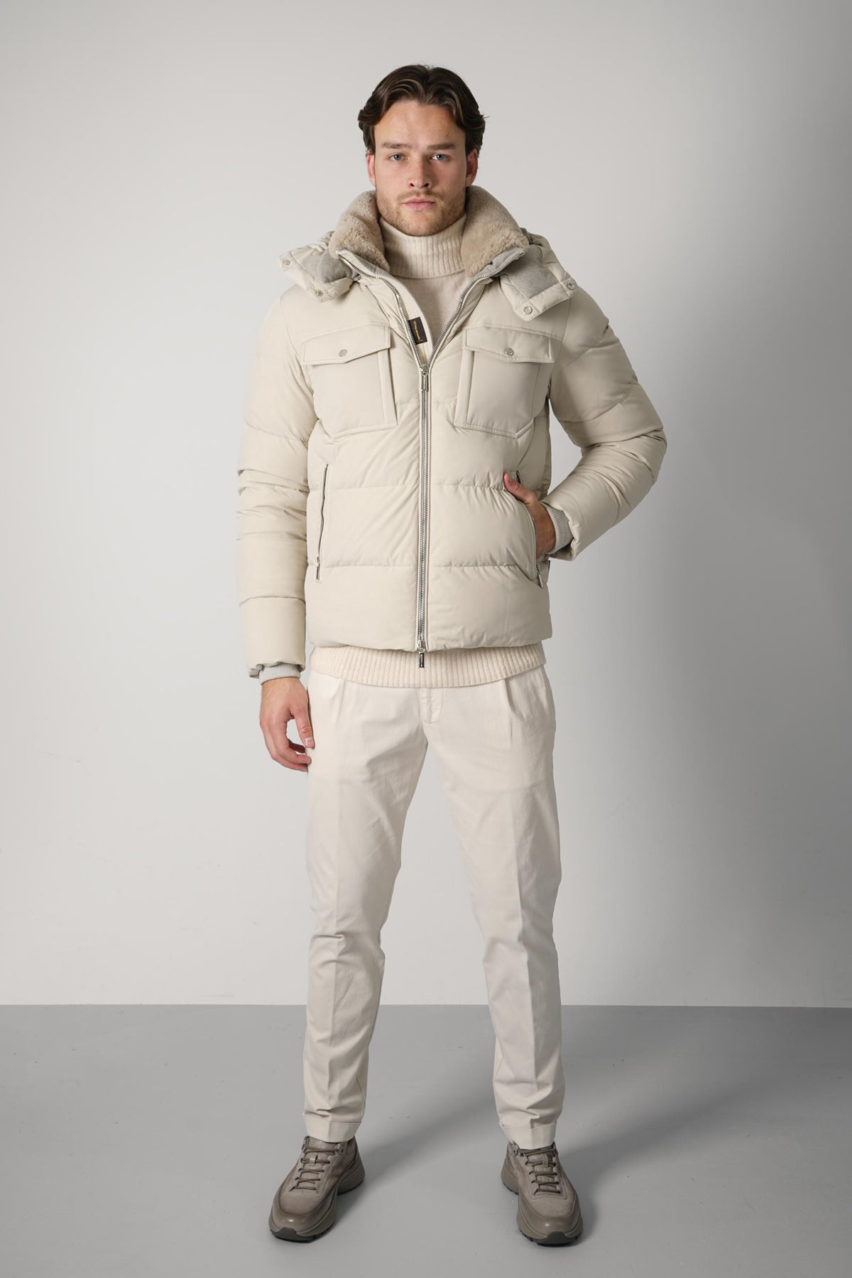 MooRER Alarick Jacket – Ivory