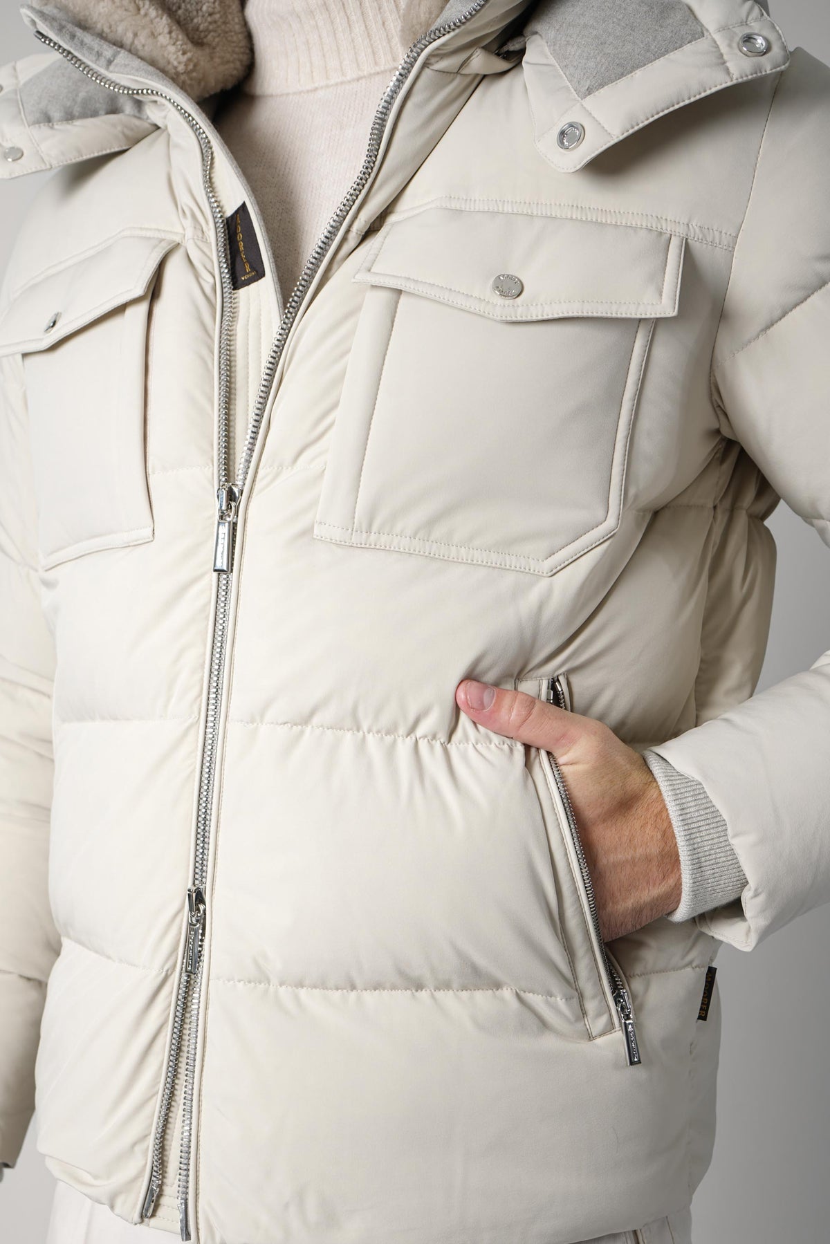 MooRER Alarick Jacket – Ivory